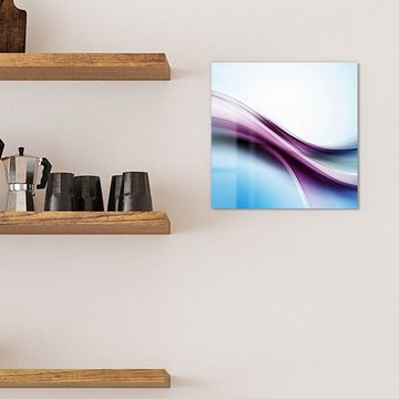 DEQORI Magnettafel 'Wellenförmiger Farbfluss', Whiteboard Pinnwand beschreibbar