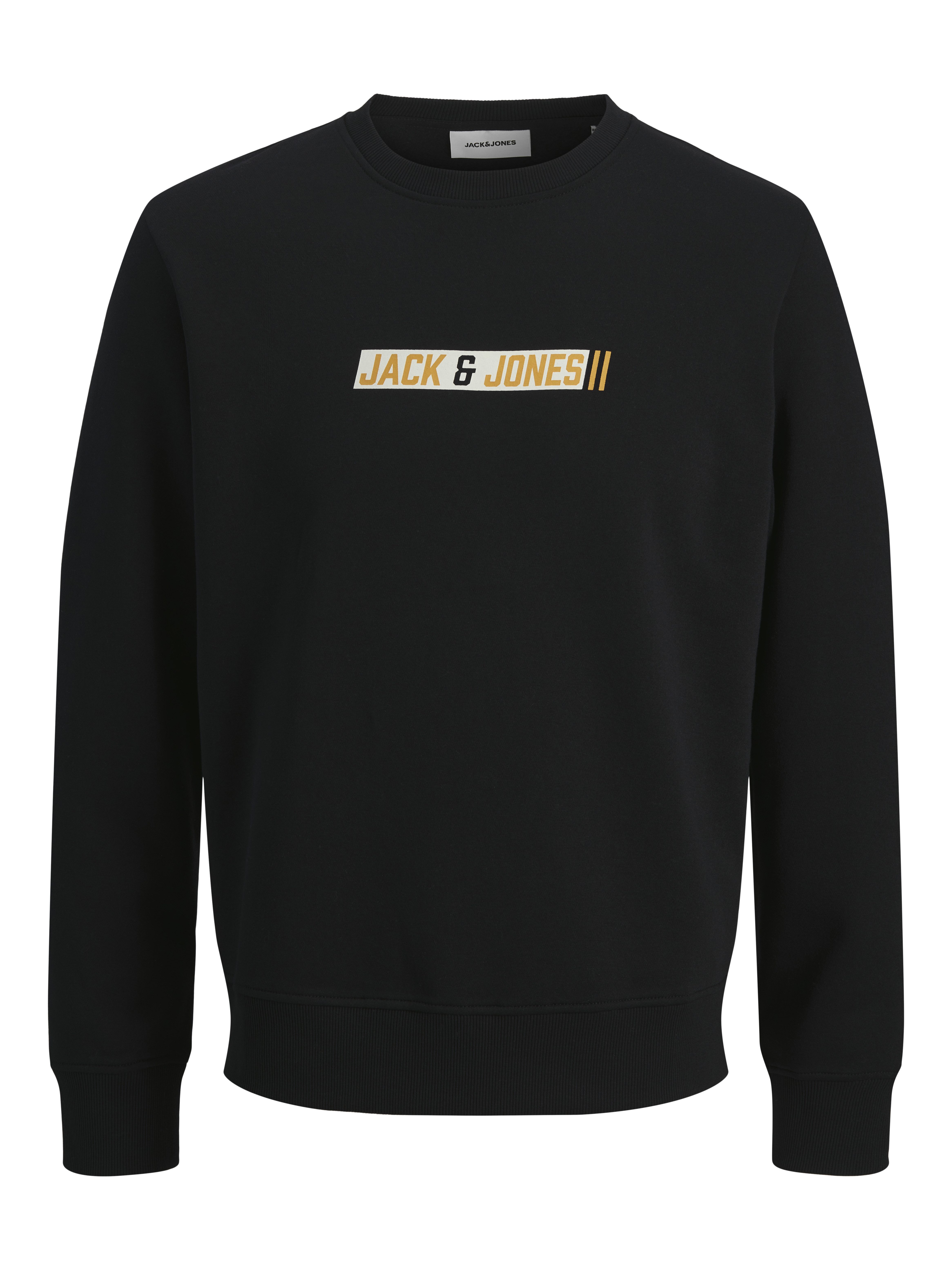 Jack & Jones Sweatshirt JJMUNK SWEAT CREW NECK Materialmix, normal geschnitten – Bild 5 von 5