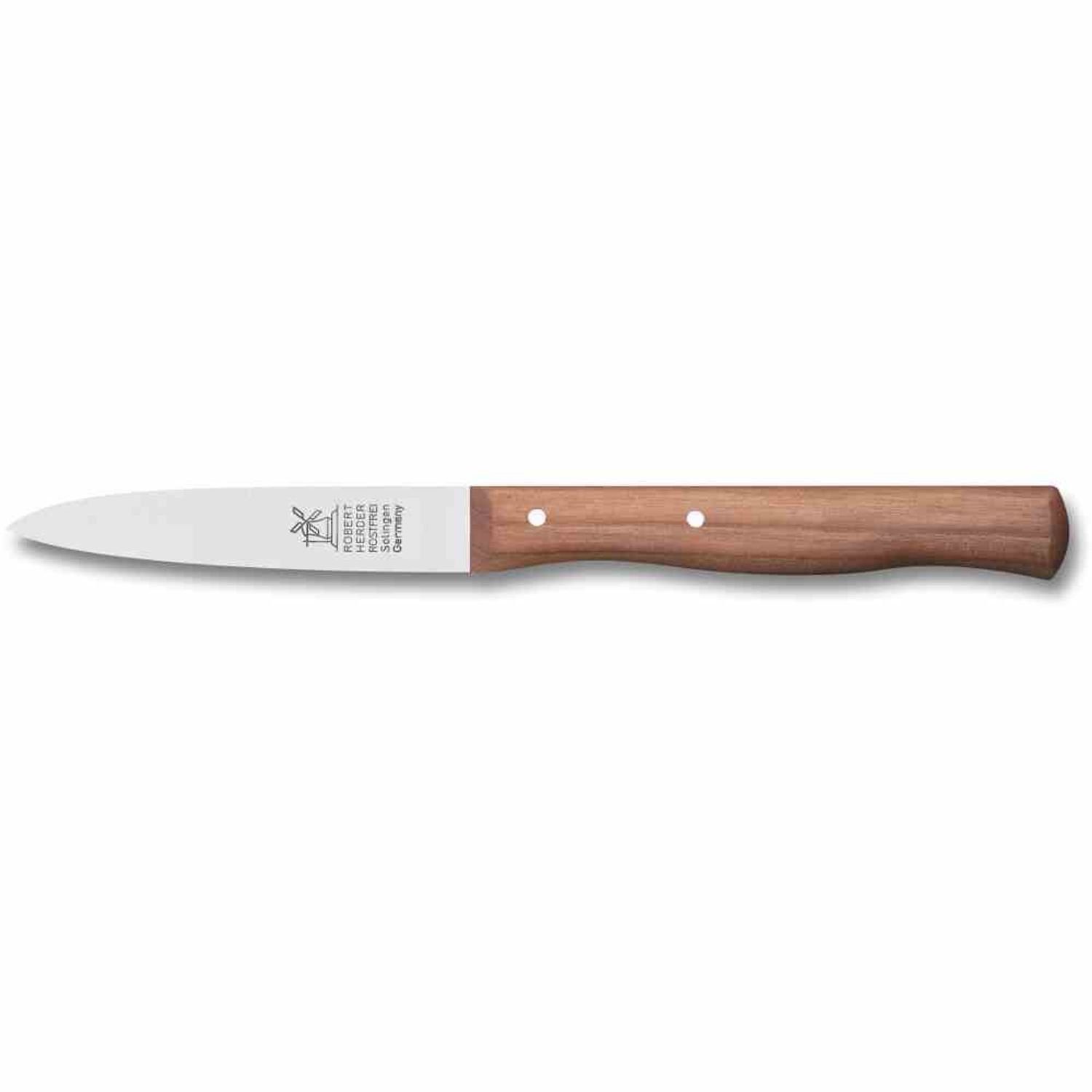 Windmühlenmesser Universalküchenmesser Gemüsemesser Mittelspitz 18,5 cm Kirsche, Klingenlänge 8,5 cm rostfrei