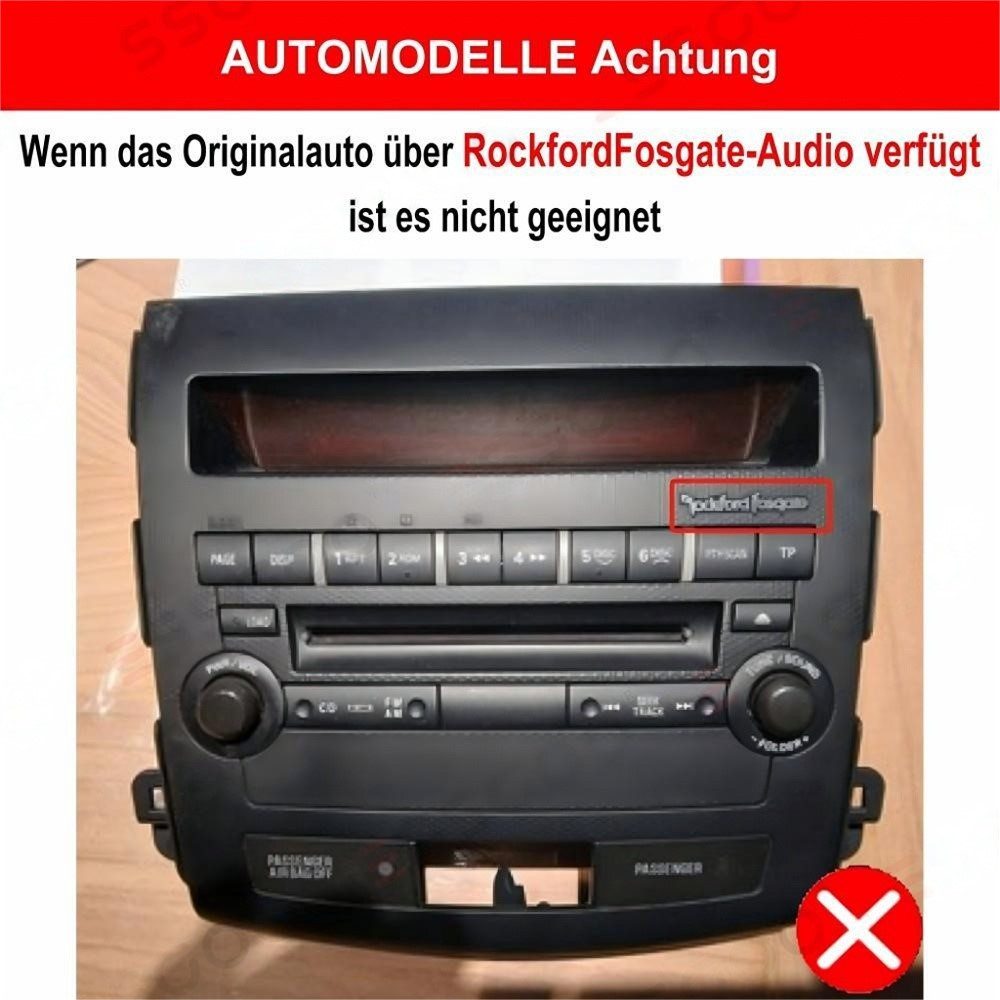 ESSGOO Für Mitsubishi Outlander 2005-2011 Android 15 Carplay Autoradio (RDS, Digitalradio (DAB), FM, AM)