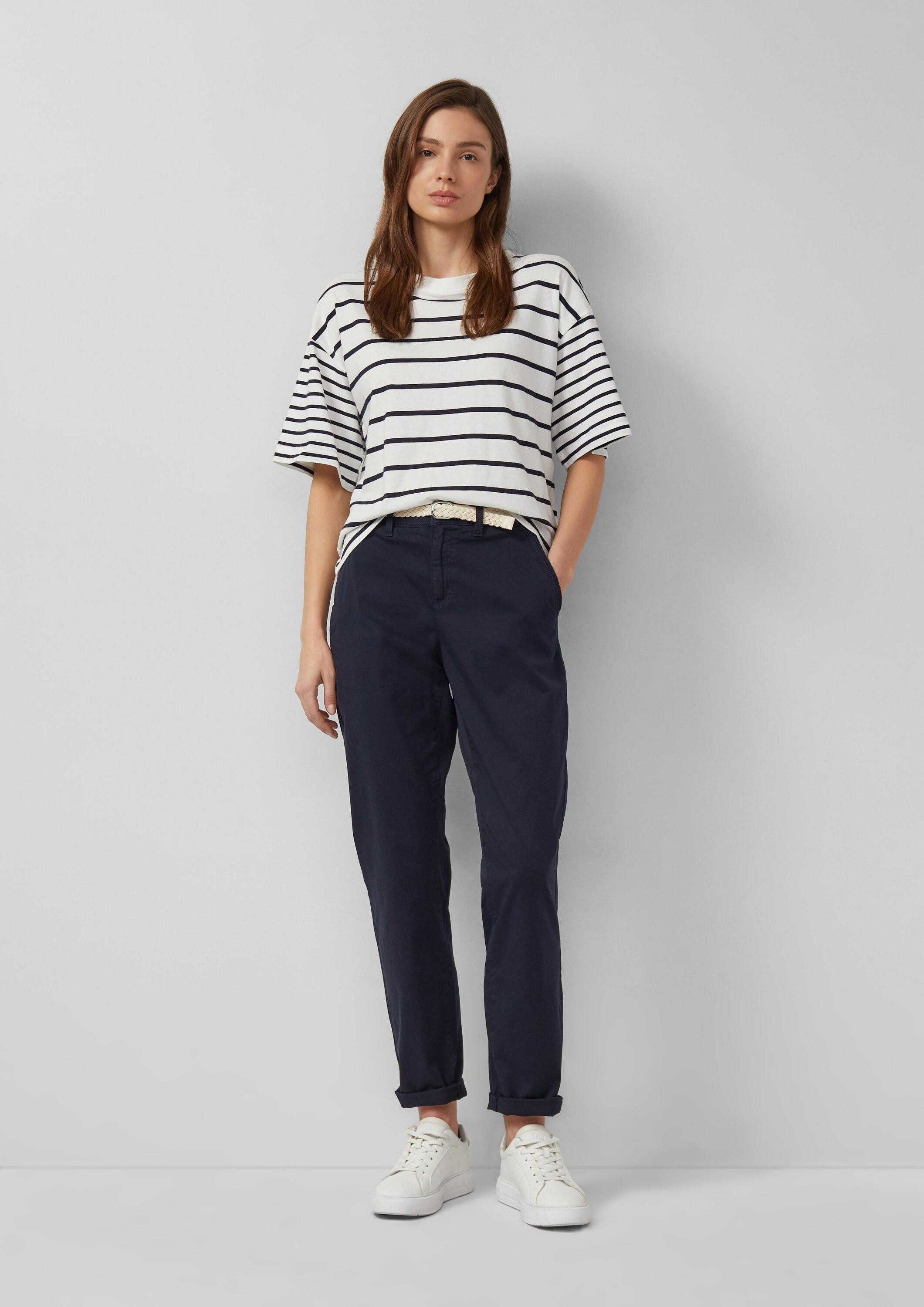 s.Oliver Chinos Hose Gewaschene Chino mit Gürtel günstig online kaufen