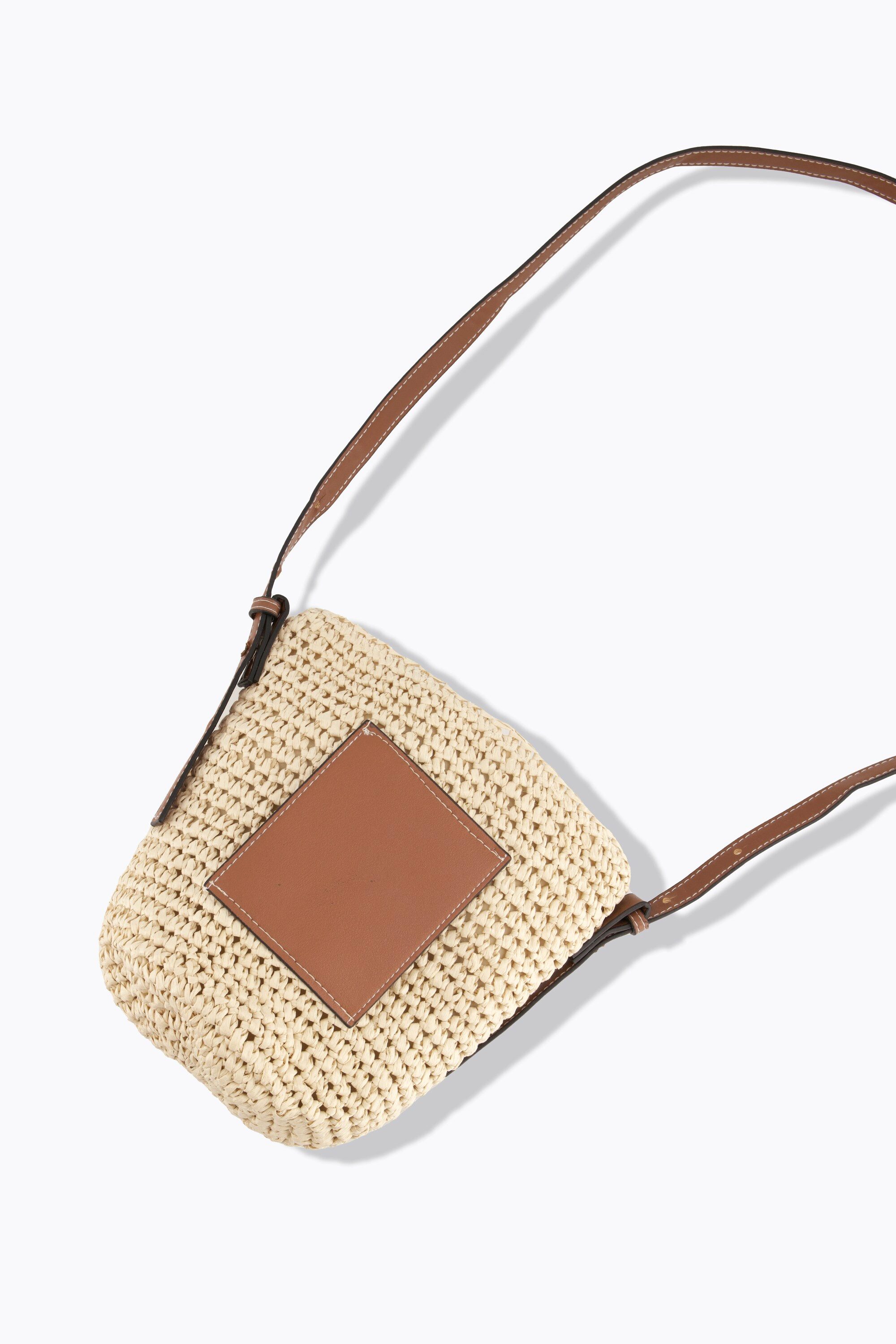 Ulla Popken Handtasche Tasche geflochtenes Papierstroh Riemen verstellbar günstig online kaufen