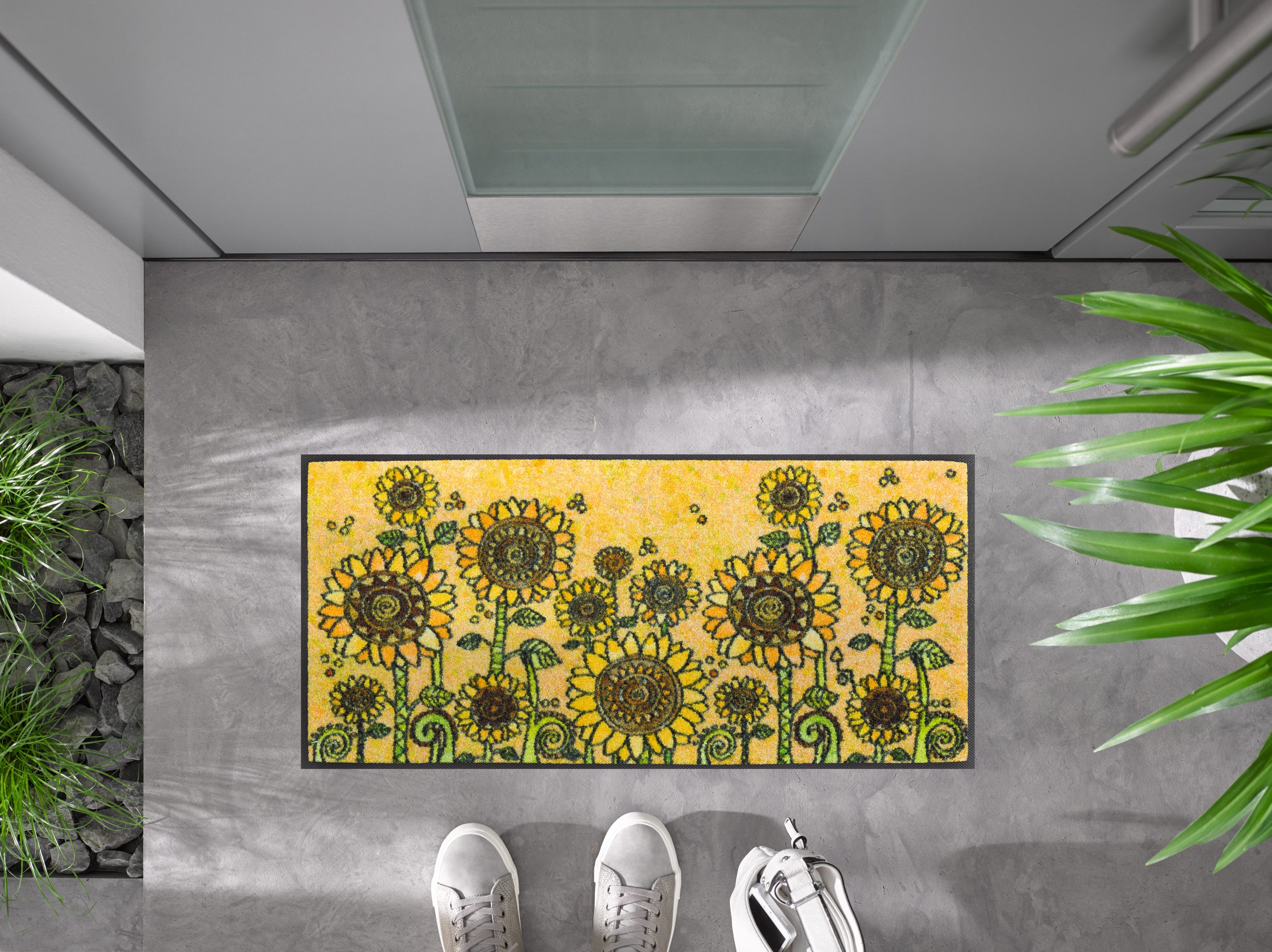 wash+dry by Kleen-Tex Fußmatte und Läufer Sunny Field, rechteckig, Höhe: 7 mm