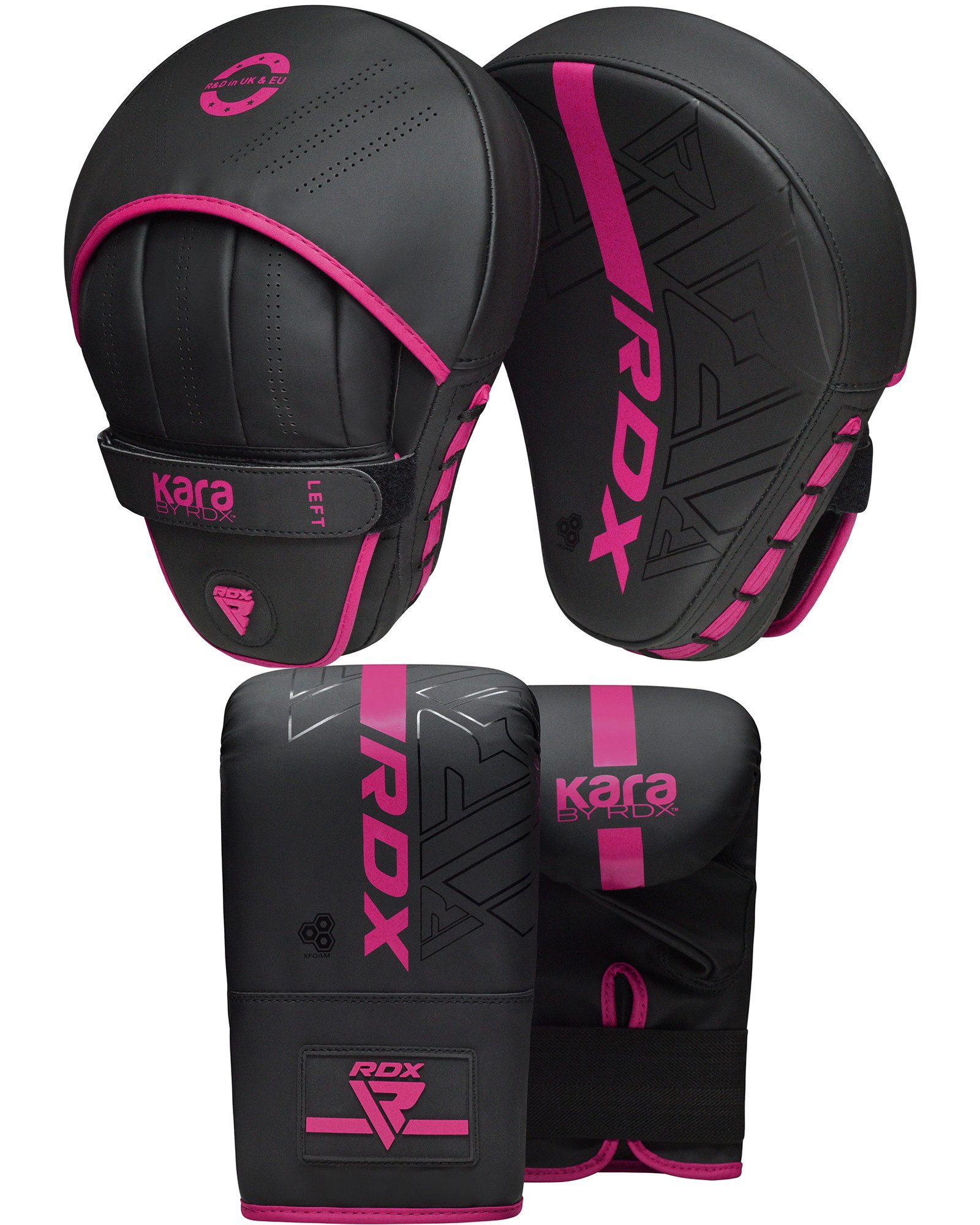 RDX Sports Punch-Handschuhe RDX Boxen Pads und Tasche Handschuhe Punching Training Mitts Kickboxen