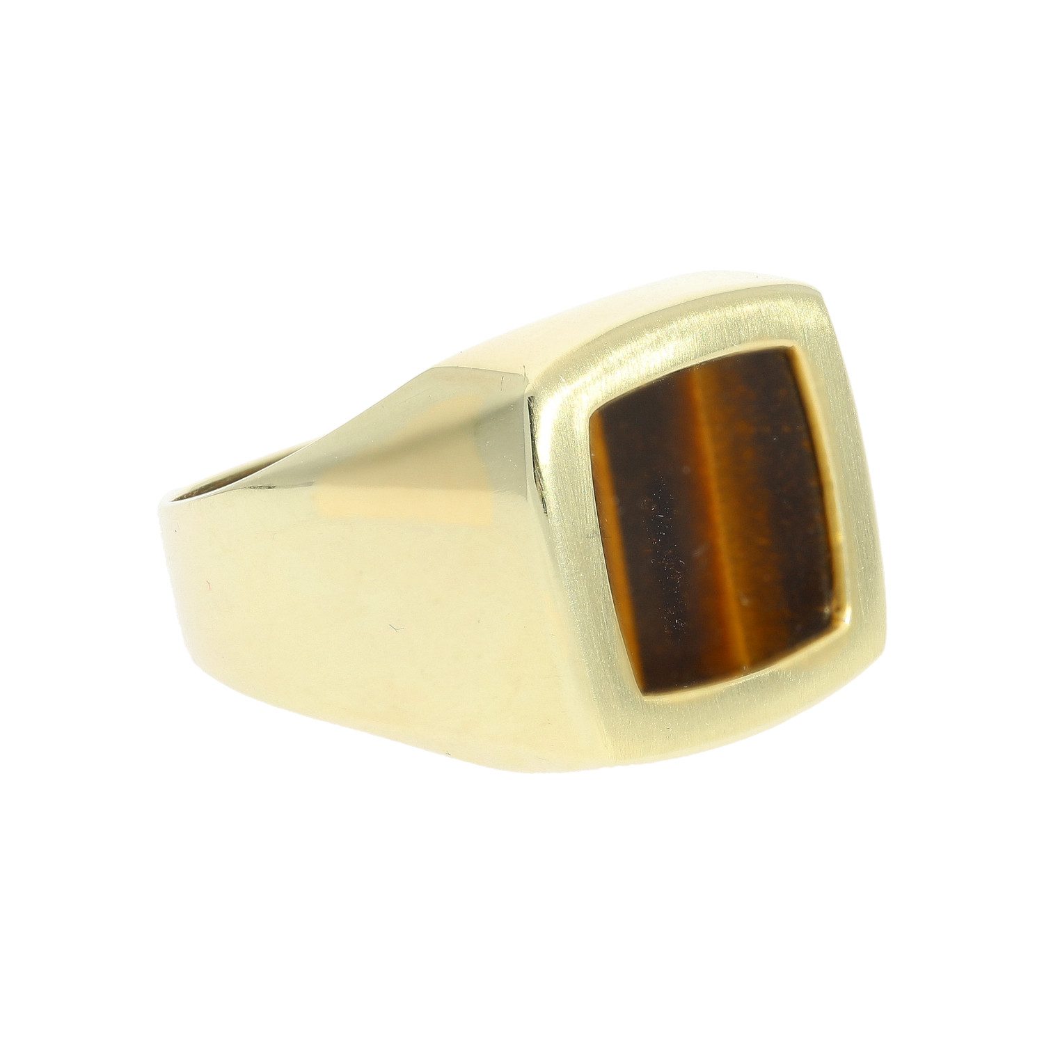 JuwelmaLux Fingerring JuwelmaLux Ring JL30-07-0592 585/000 (14 Karat) Gold mit Tigerauge (kein Set, 1-tlg)