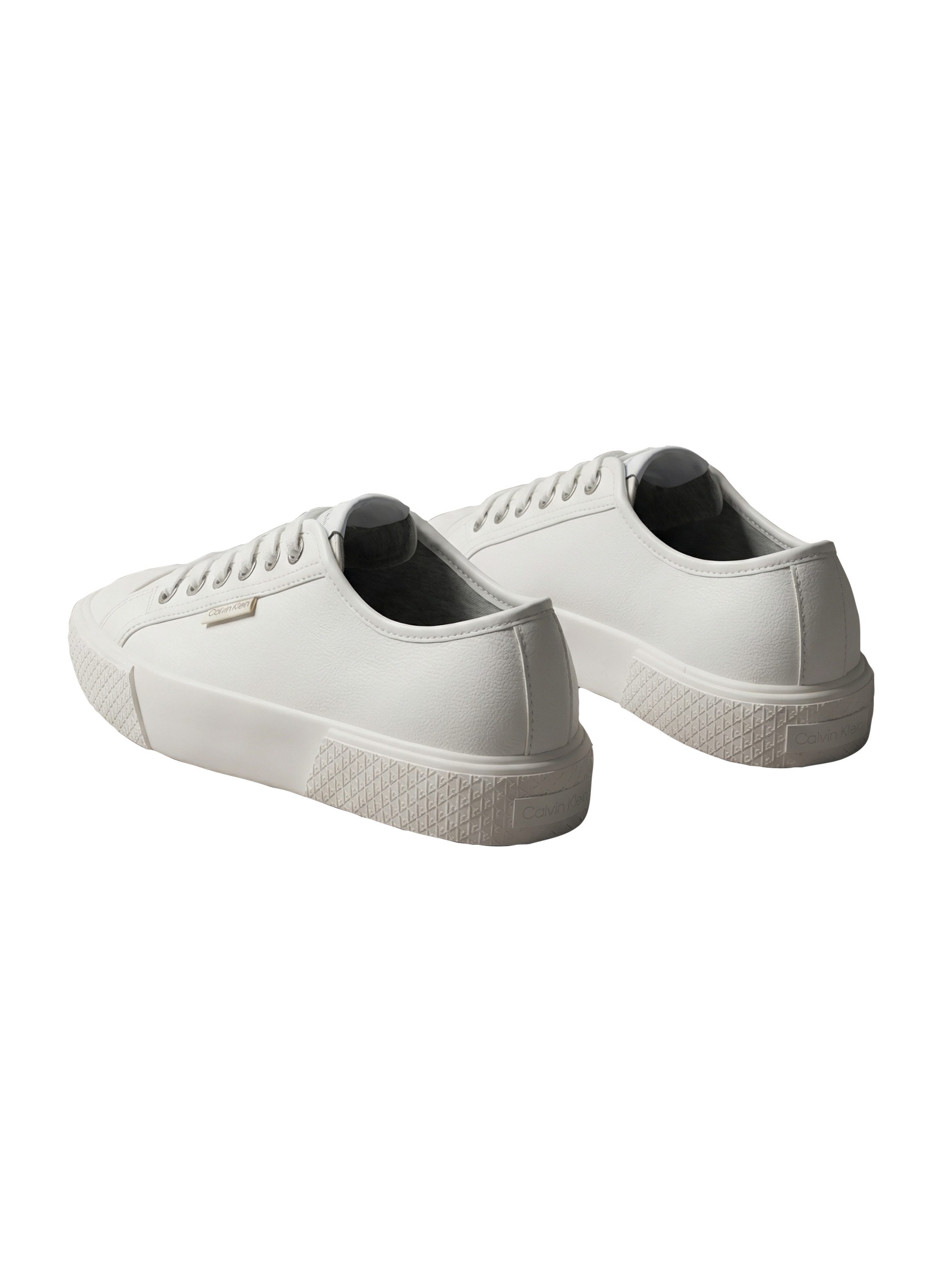 Calvin Klein VULC LACE UP LOW LTH Plateausneaker Schnürschuh, Halbschuh, Trendschuh mit Logoschriftzug