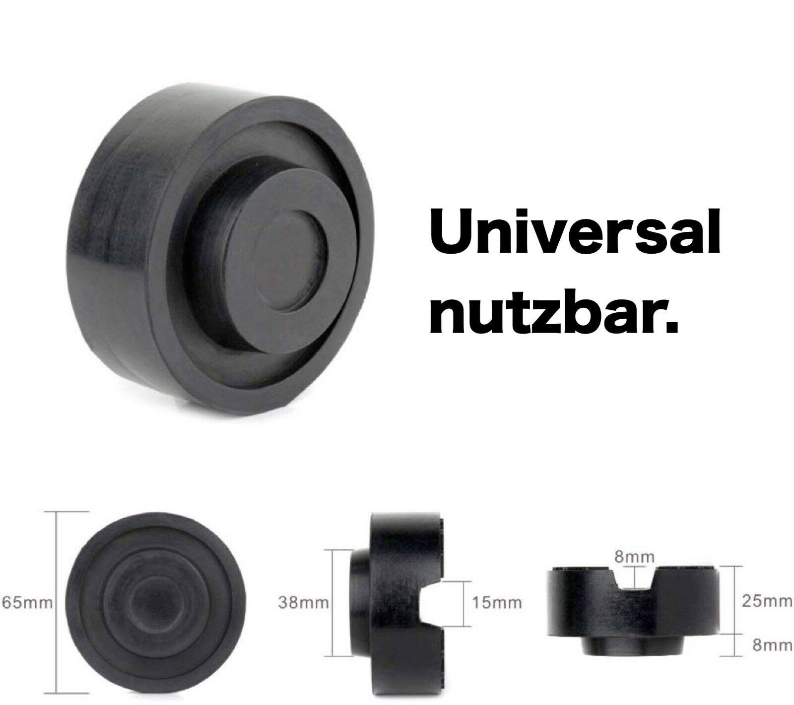 toolmate® Wagenheber 2x Wagenheber Gummiauflage stabil & universal Gummiblock Winterreifen, Set, 2-tlg., 2er Set, universal einsetzbar