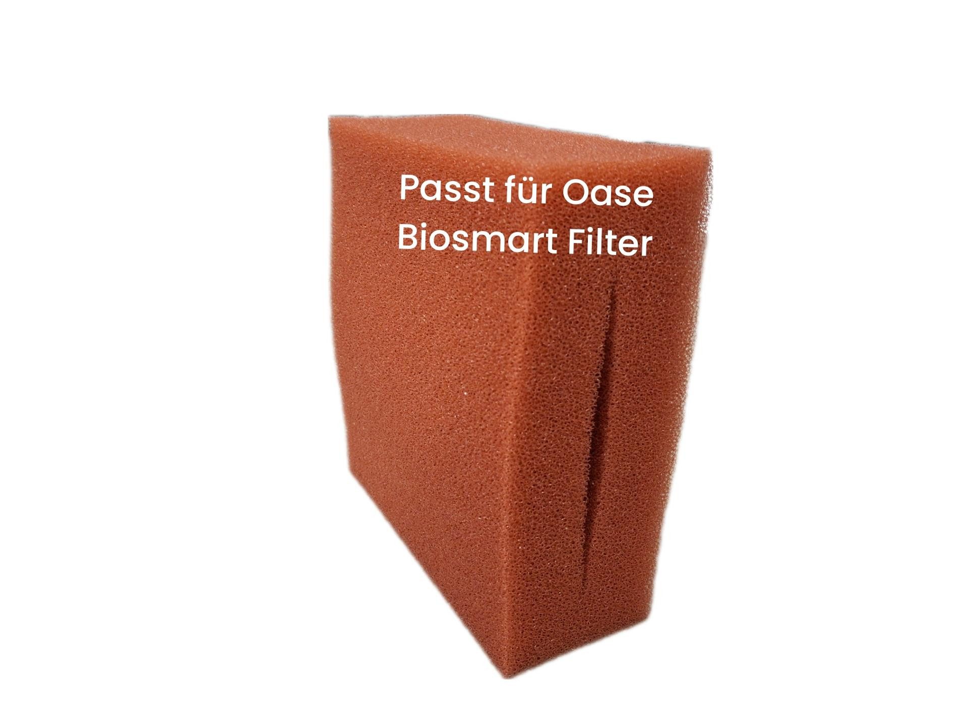 Koi Herdecke Teichfilter Filterschwamm Oase Biosmart Filter rot fein 20x18x8cm passt auch für