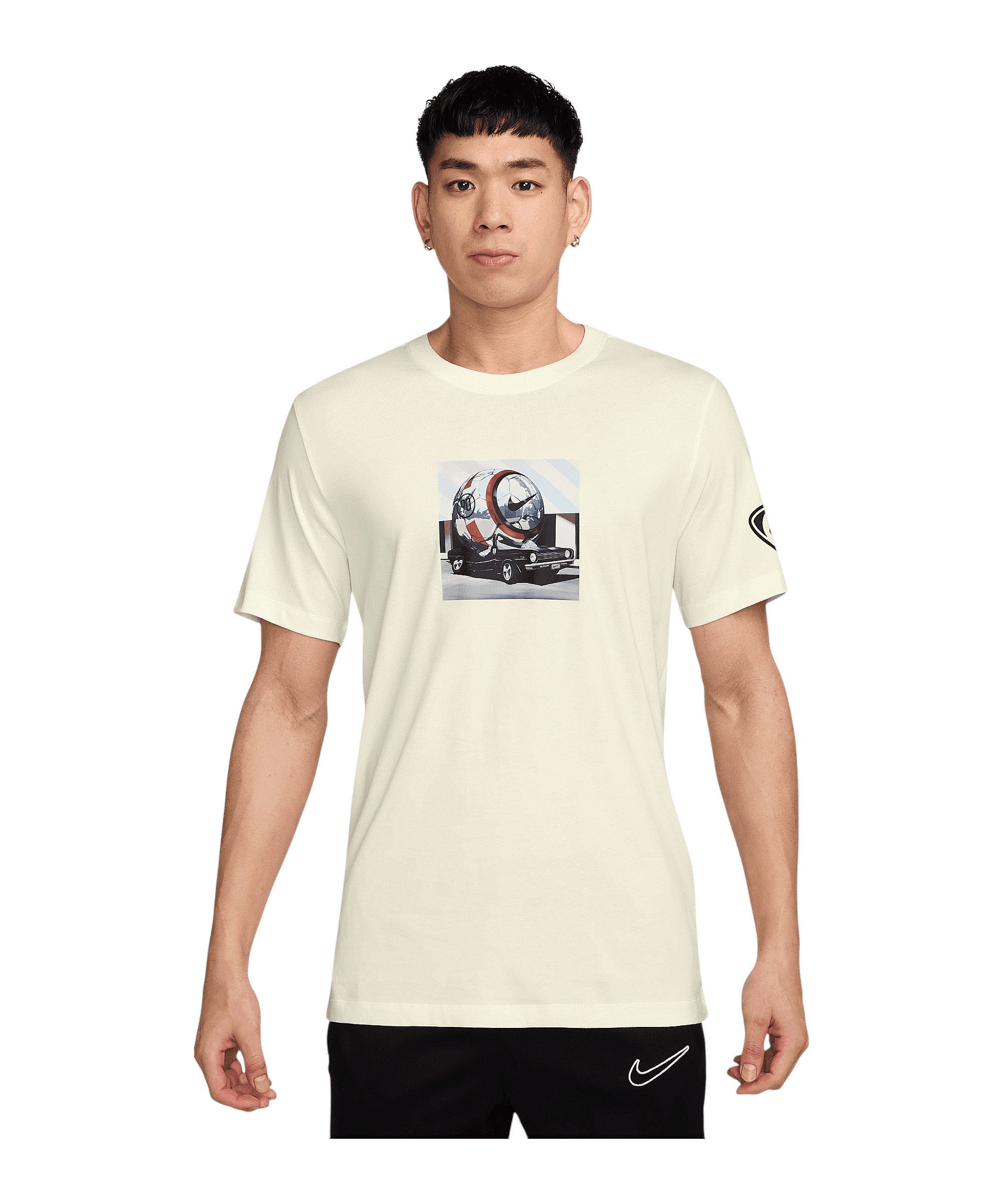 Nike T-Shirt Nike Performance Soccer T-Shirt Weiß Baumwolle günstig online kaufen