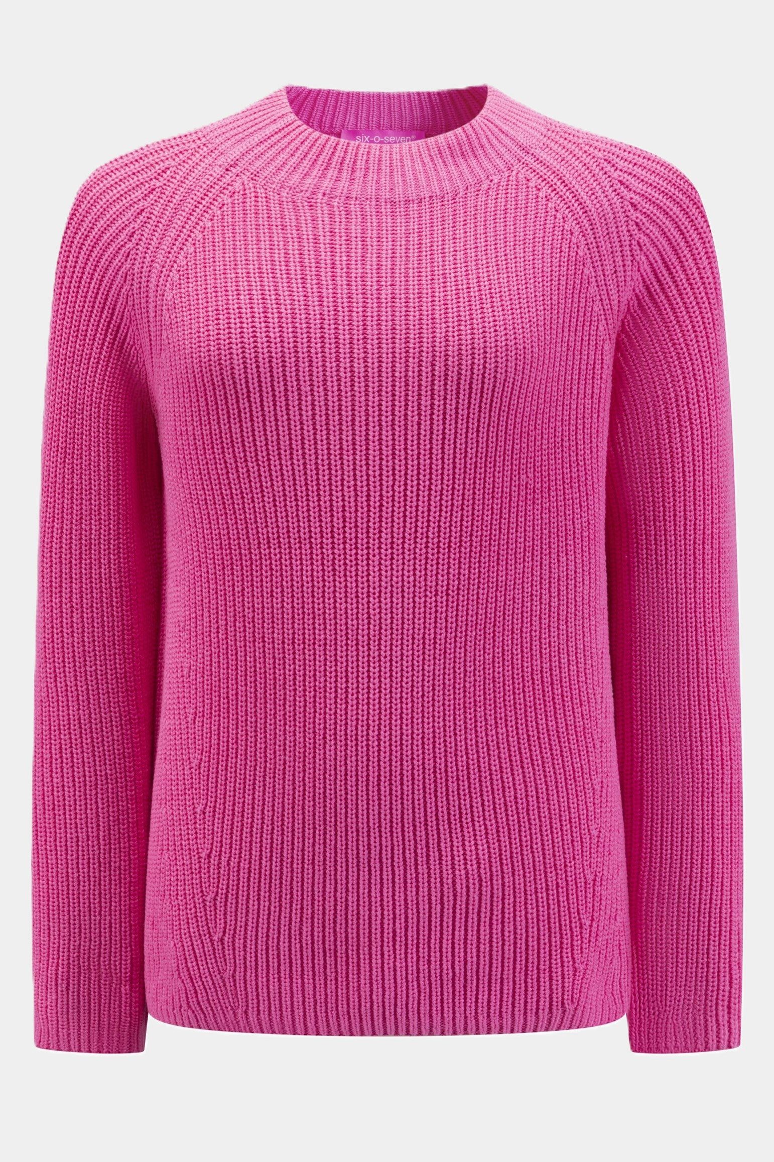 six-o-seven Strickpullover Six-o-Seven Grobstrickpullover- PINK günstig online kaufen
