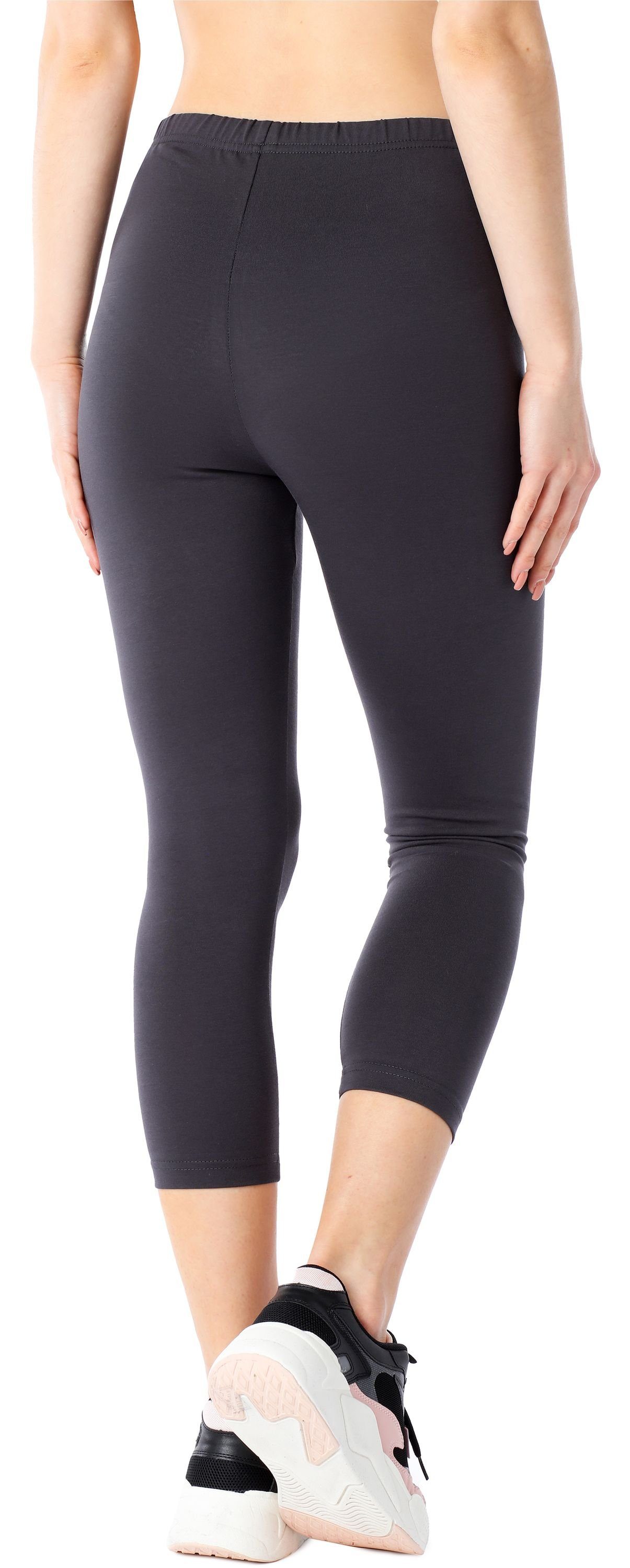 Bellivalini Leggings Damen 3/4 Capri Leggings aus Bio-Baumwolle BLV50-184 ( günstig online kaufen