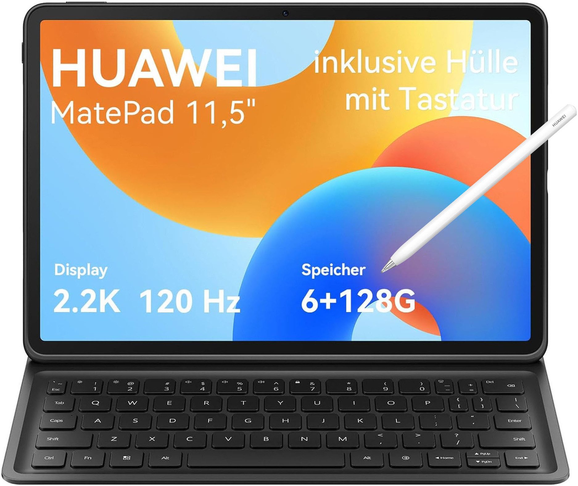 Huawei MatePad 11.5" 2024 6+128GB Tablet (11,5", 128 GB, HarmonyOS, Lautstärkeregler)