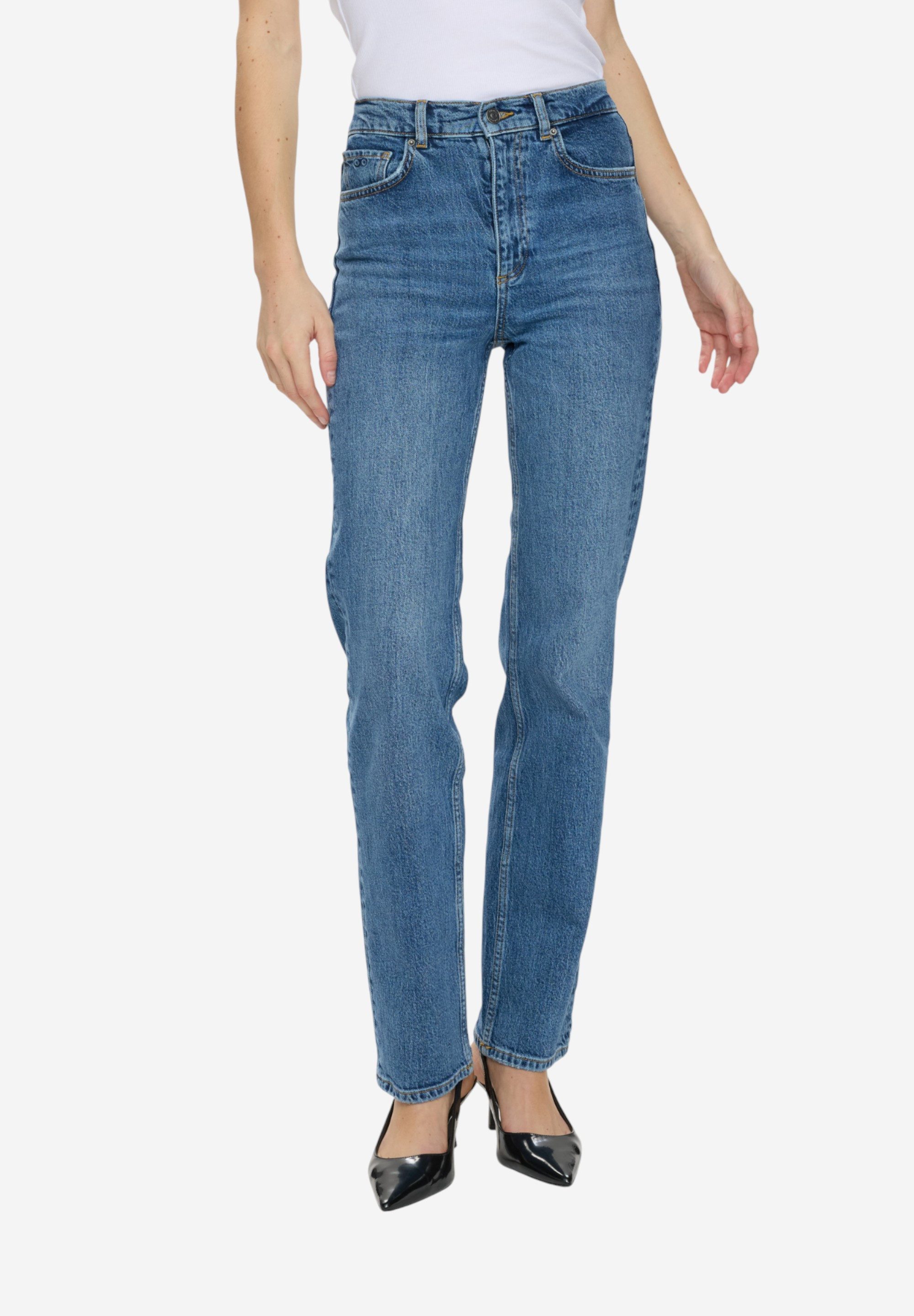 nümph Straight-Jeans NUOSLO HR STRAIGHT JEANS