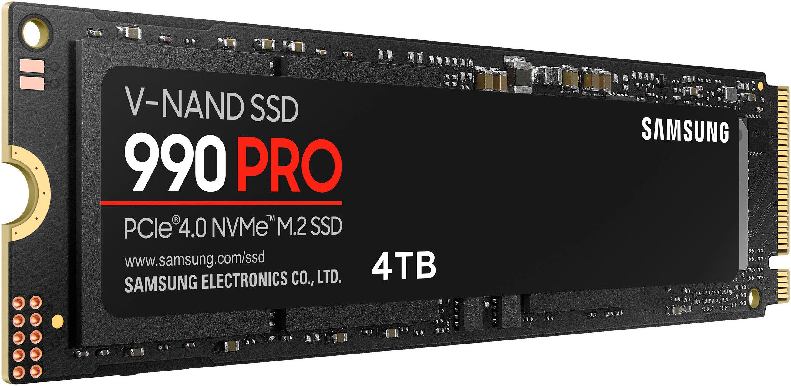 Samsung 990 PRO NVMe™ M.2 interne SSD (4TB) 7450 MB/S Lesegeschwindigkeit, 6900 MB/S Schreibgeschwindigkeit