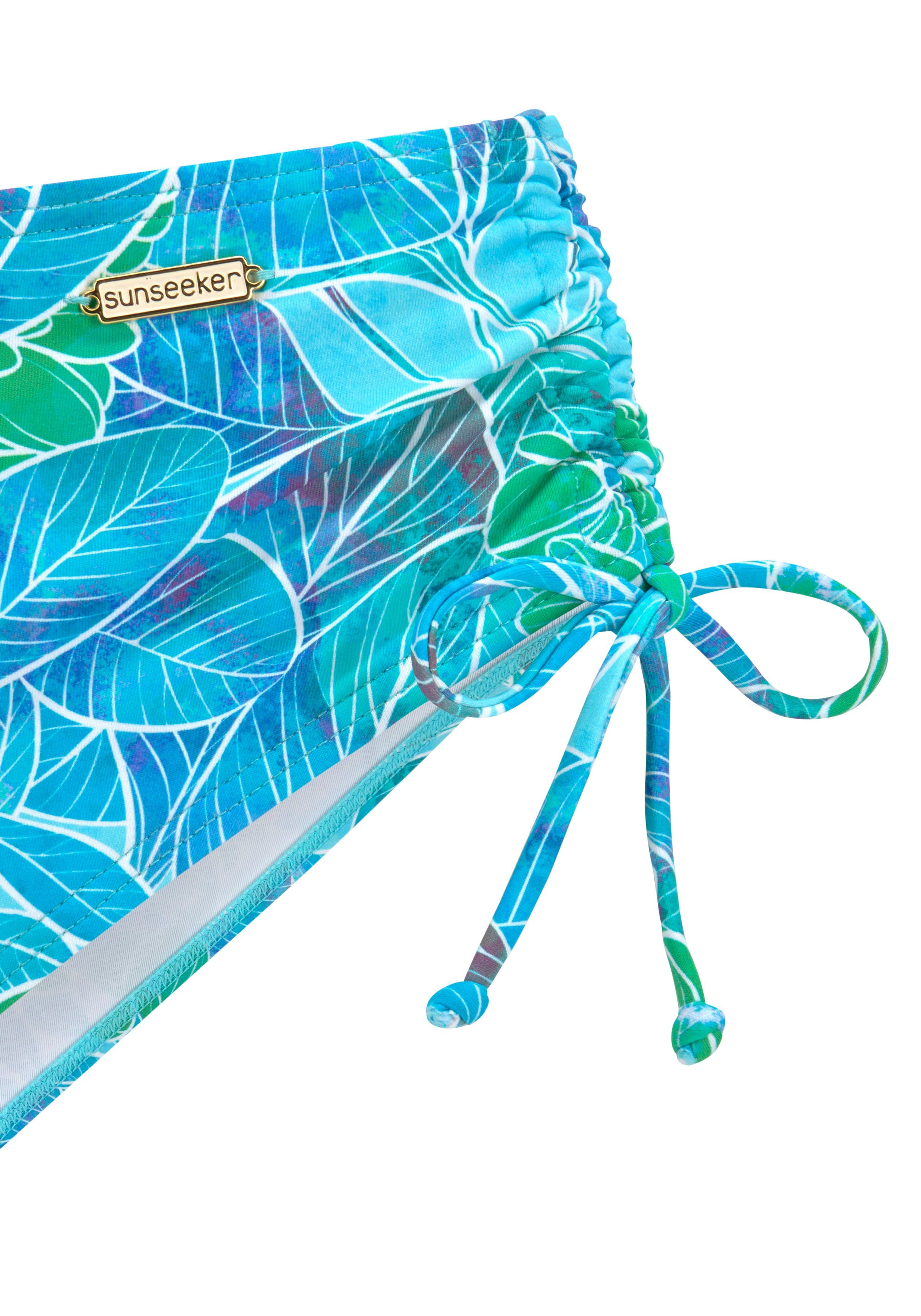 Sunseeker Bikini-Hose Lapa seitlich regulierbar und mit tropischem Print