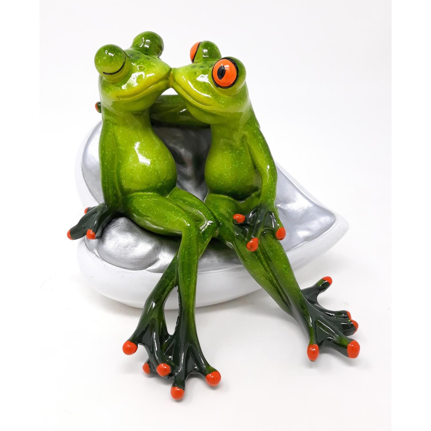 formano Dekofigur Froschhausen, Farbe: Grün, Höhe: 13cm