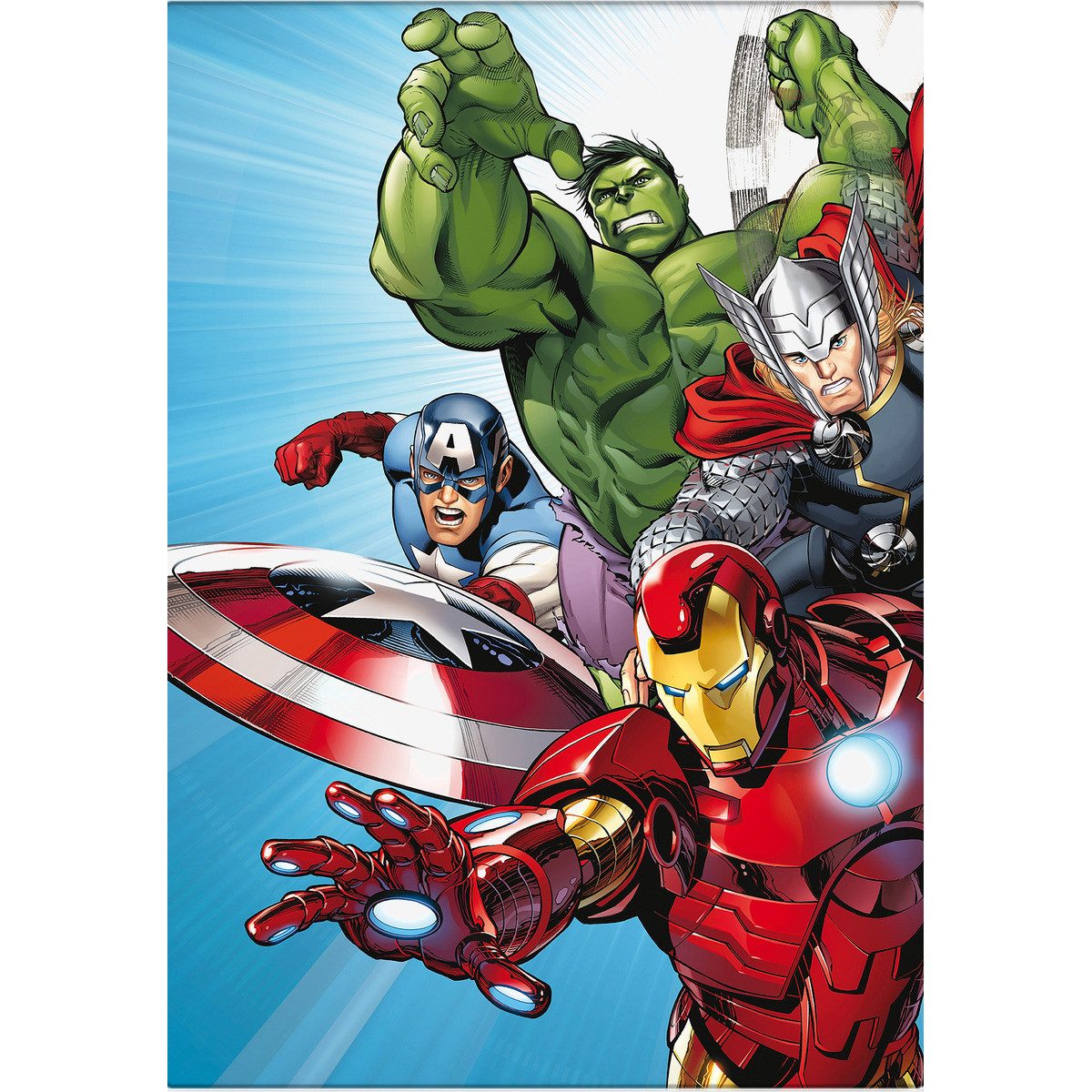 Kinderdecke Avengers Unisex Kinder, MARVEL, Kuscheldecke, Kinderdecke, Babydecke, Wohndecke, Schmusedecke