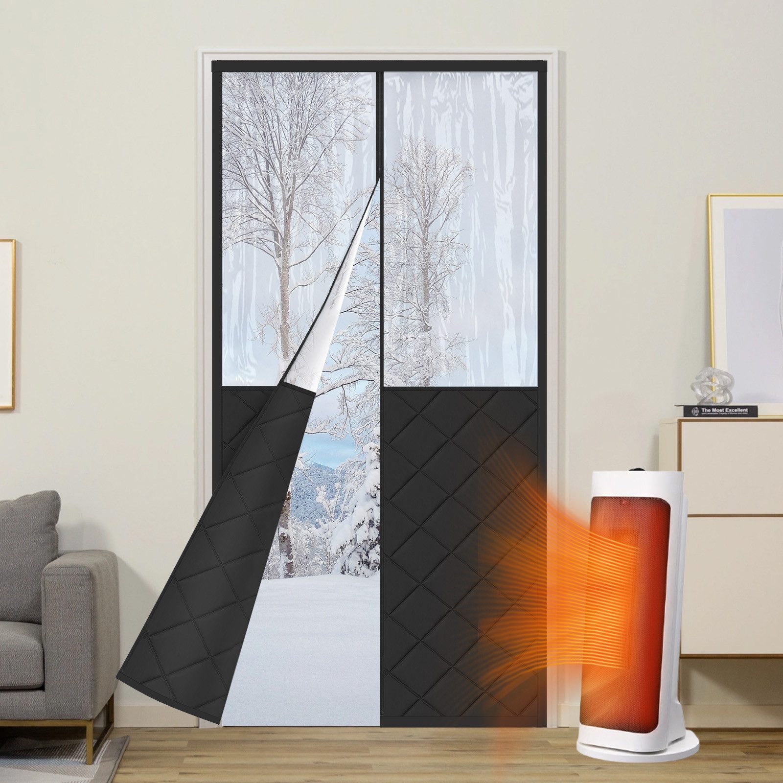 Jibenhome Türvorhang Blickdicht Wärmeschutzvorhang,Raumteiler Türvorhang Ma günstig online kaufen