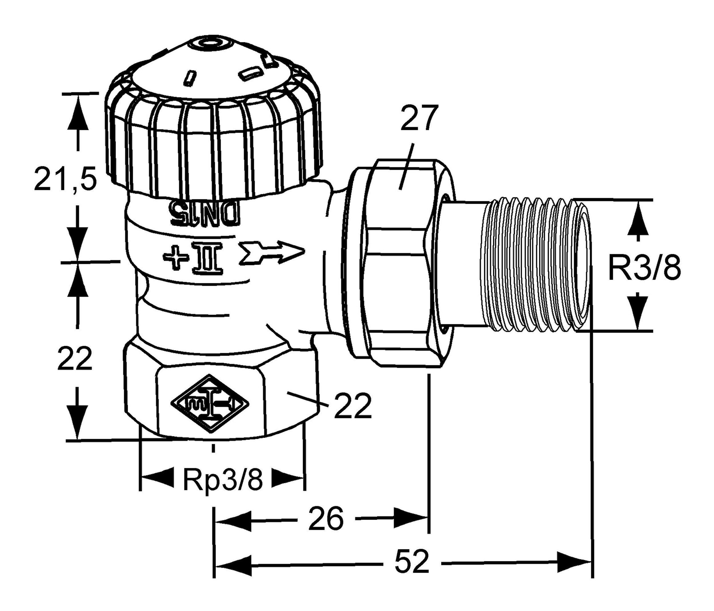 IMI Heimeier Heizkörperthermostat V-exact II, Thermostat-Ventilunterteil günstig online kaufen