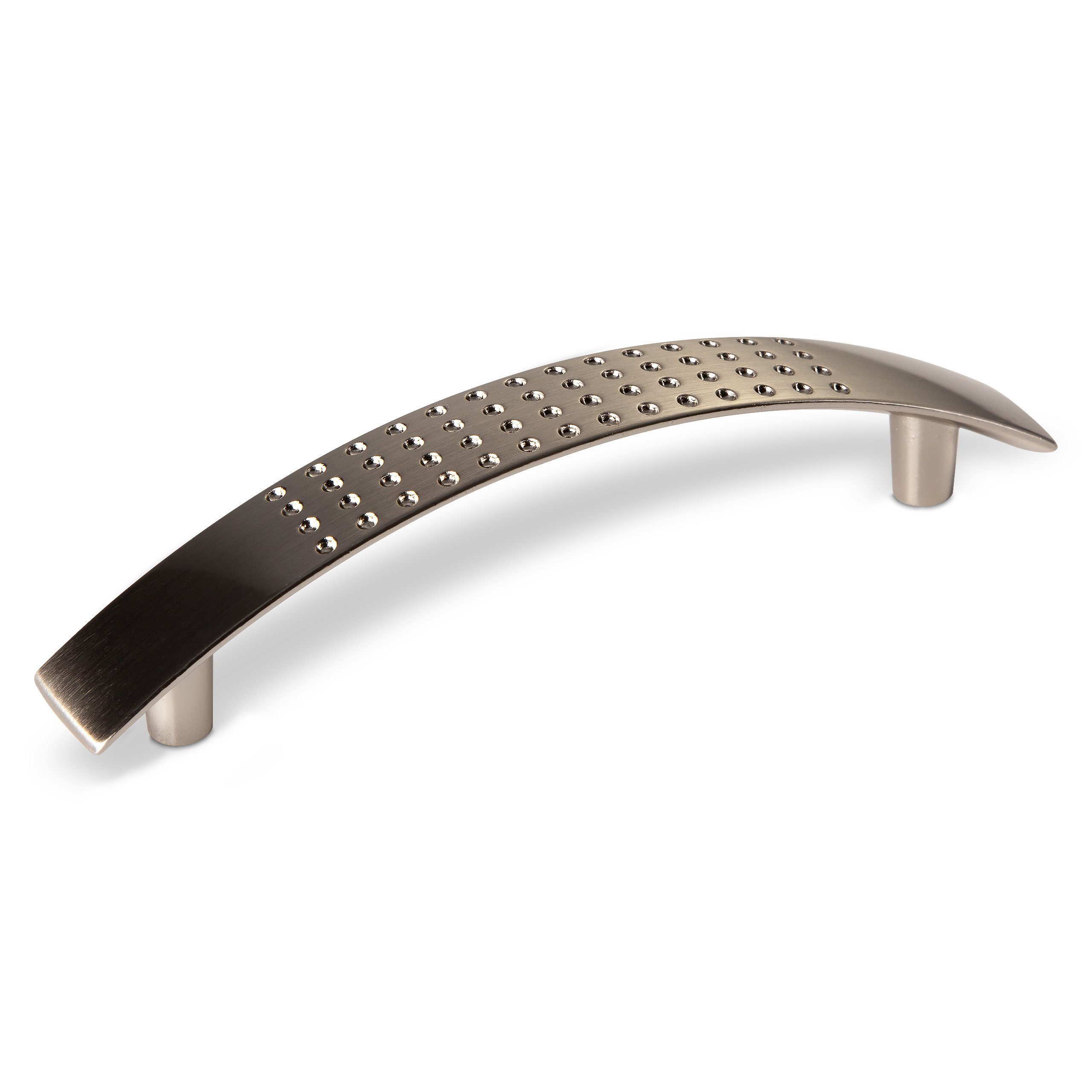 SO-TECH® Möbelgriff DICO, Aluminium, Höhe 27 mm, Breite 16 mm (1-St), Länge 124 mm, Bohrlochabstand (BA): 96 mm, Edelstahloptik von SO-TECH®