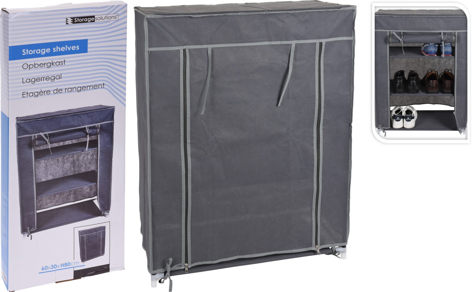 Koopman Campingschrank Stoffschrank Regal Schuhregal Reise günstig online kaufen