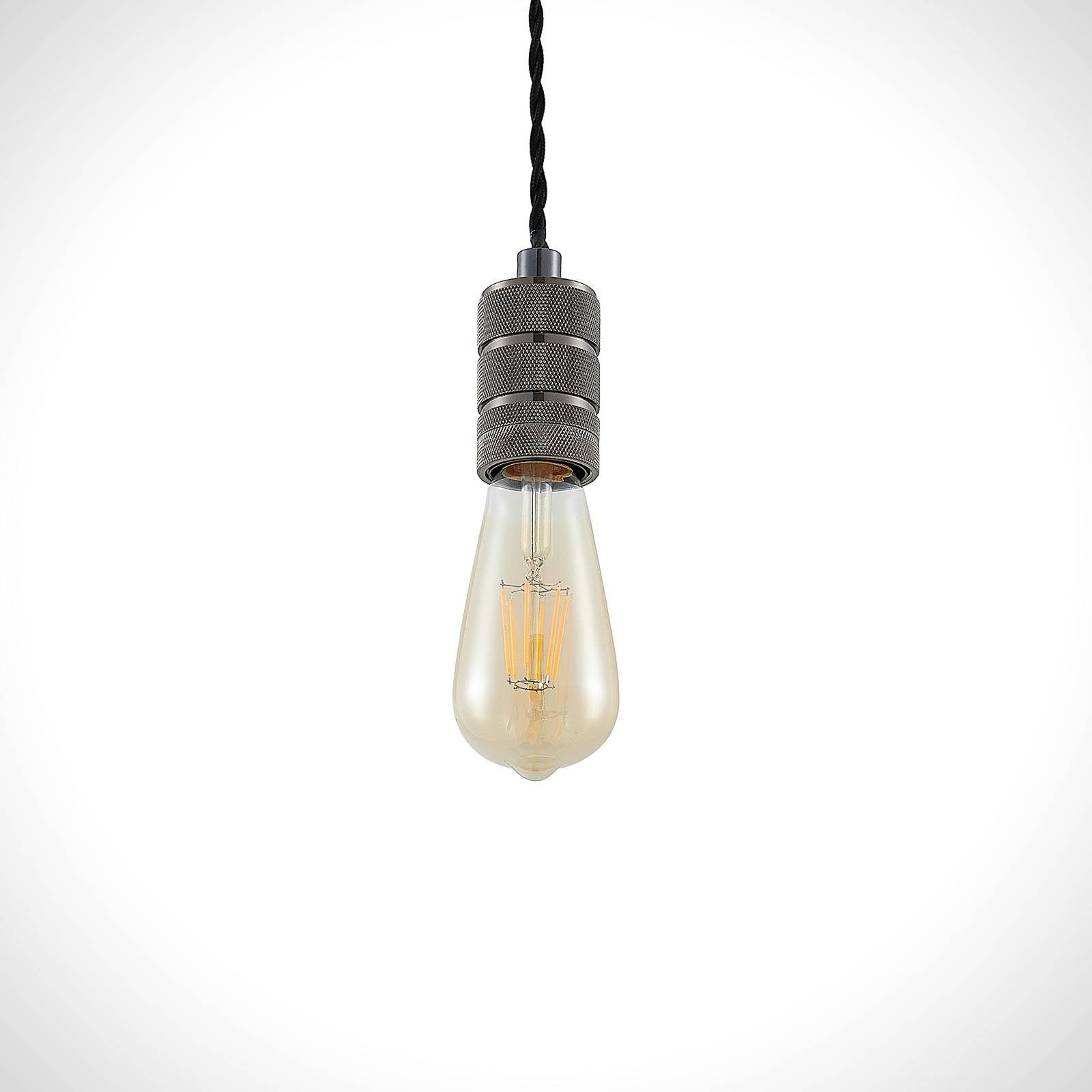 Lindby Hängeleuchte Debino, dimmbar, E27, inklusive, Esstischlampe dunkelgrau, nicht 1 flammig, Deckenlampe, Metall, Leuchtmittel