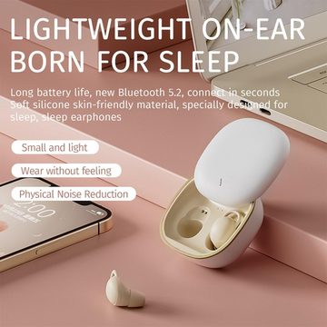 Xmenha Perfektes Mini Design für Seitenschläfer In-Ear-Kopfhörer (Hochwertiger Bluetooth 5.2-Chipsatz für schnelle, stabile Verbindung. Perfektes Geschenk für Personen mit kleinen Gehörgängen., mit Perfekte Nachtruhe, Klein, leicht und komfortabel Die ultimativen)