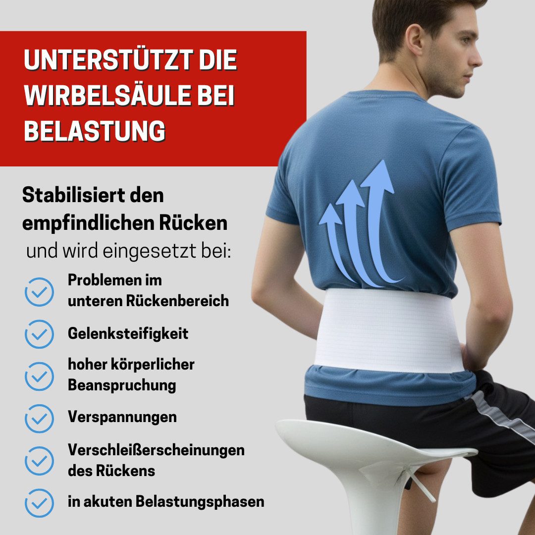 Medosan Bauch- und Rückenstützgürtel Stützgürtel, für den unteren Rücken