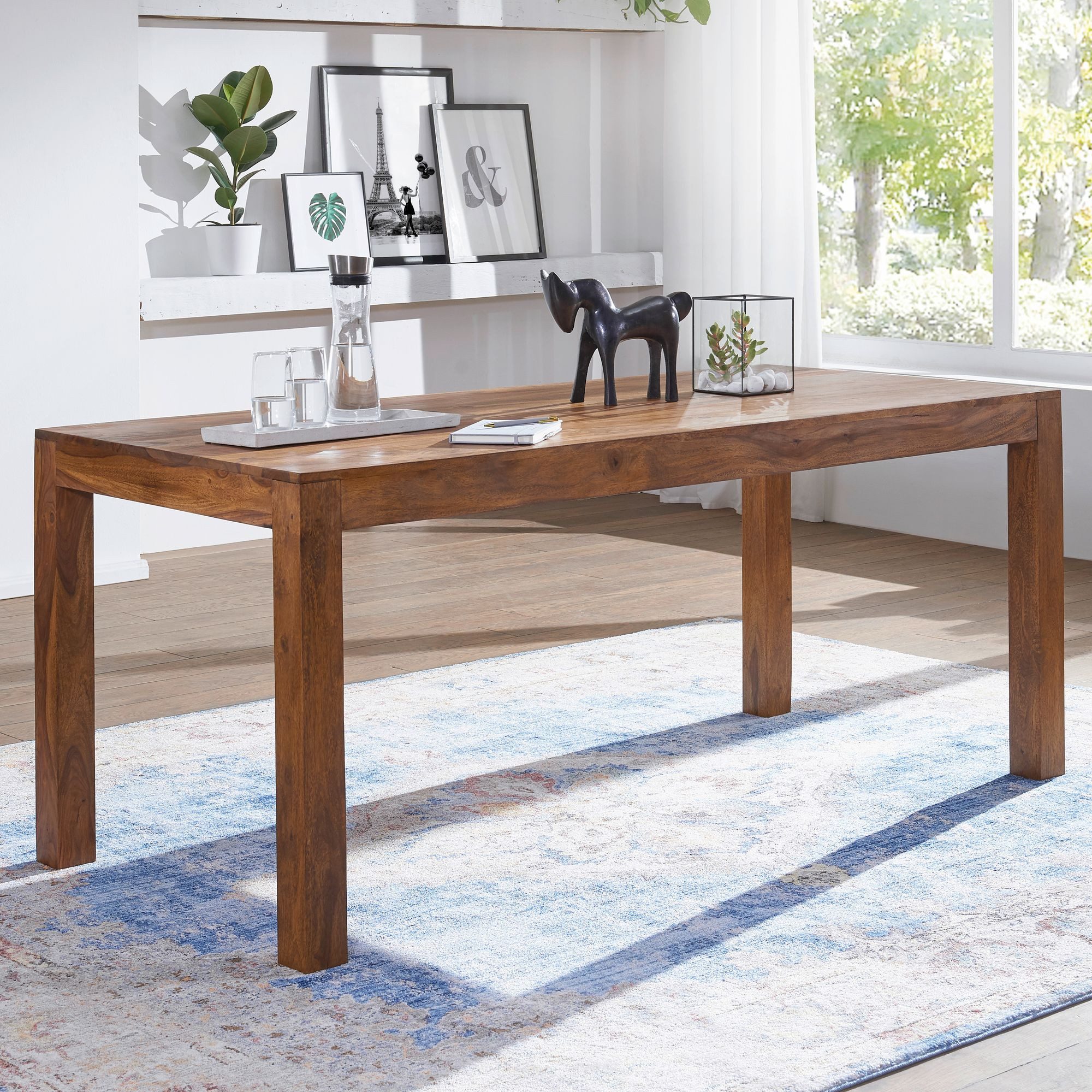 Wohnling Esstisch WL1.320 (Massivholz 140x80x76 cm, günstig online kaufen