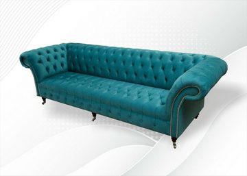 JVmoebel Chesterfield-Sofa Großer Chesterfield Viersitzer Luxus Couch xxl Modern Sofa, Made in Europe
