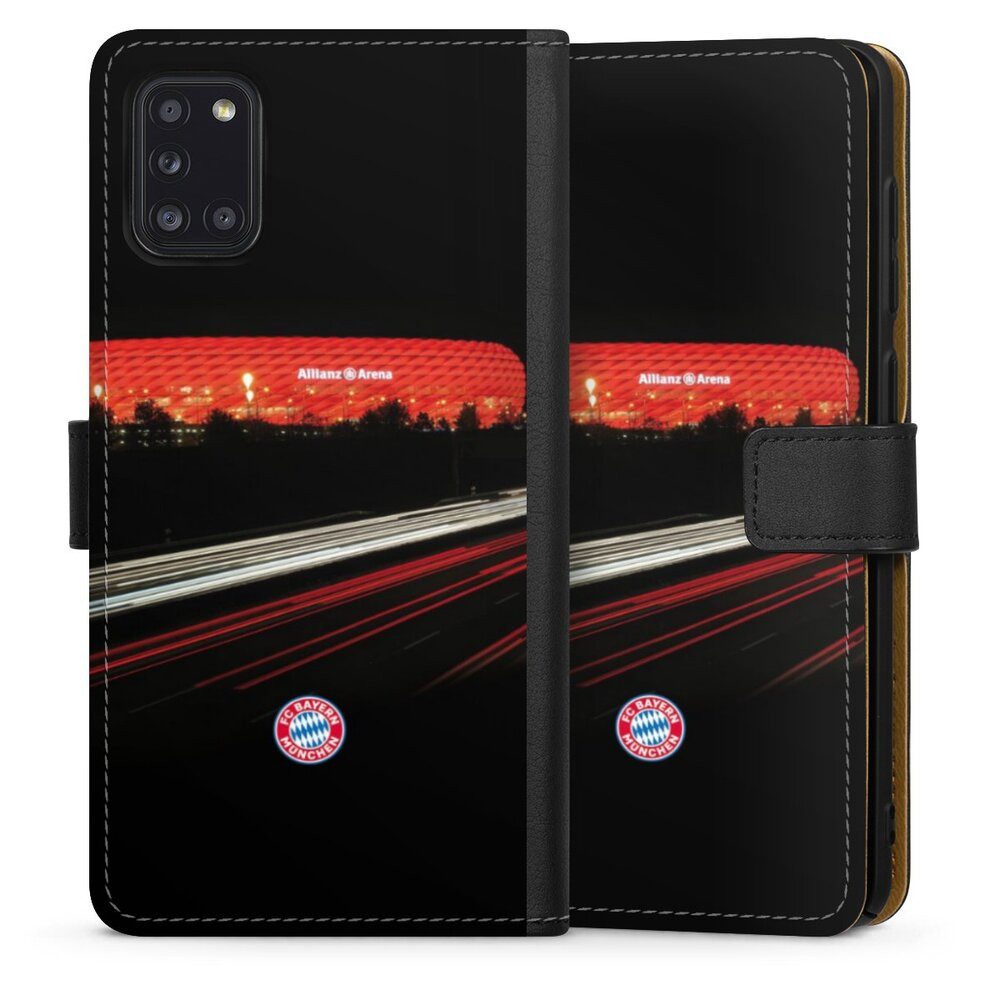 DeinDesign Handyhülle FC Bayern München FCB Stadion FC Bayern München Allianz Arena, Samsung Galaxy A31 Hülle Flip Case Klapphülle Handytasche Leder