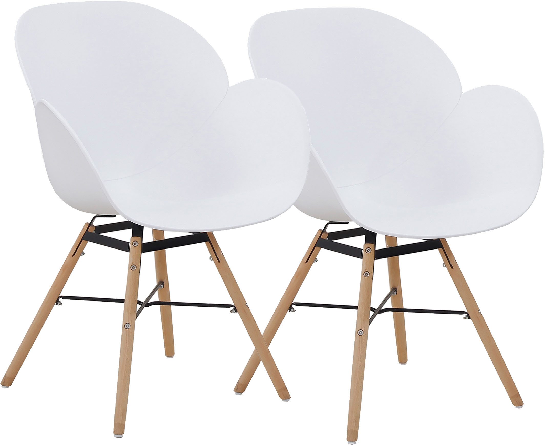 Kayoom 4-Fußstuhl Stuhl Amalia 110 2er-Set, günstig online kaufen