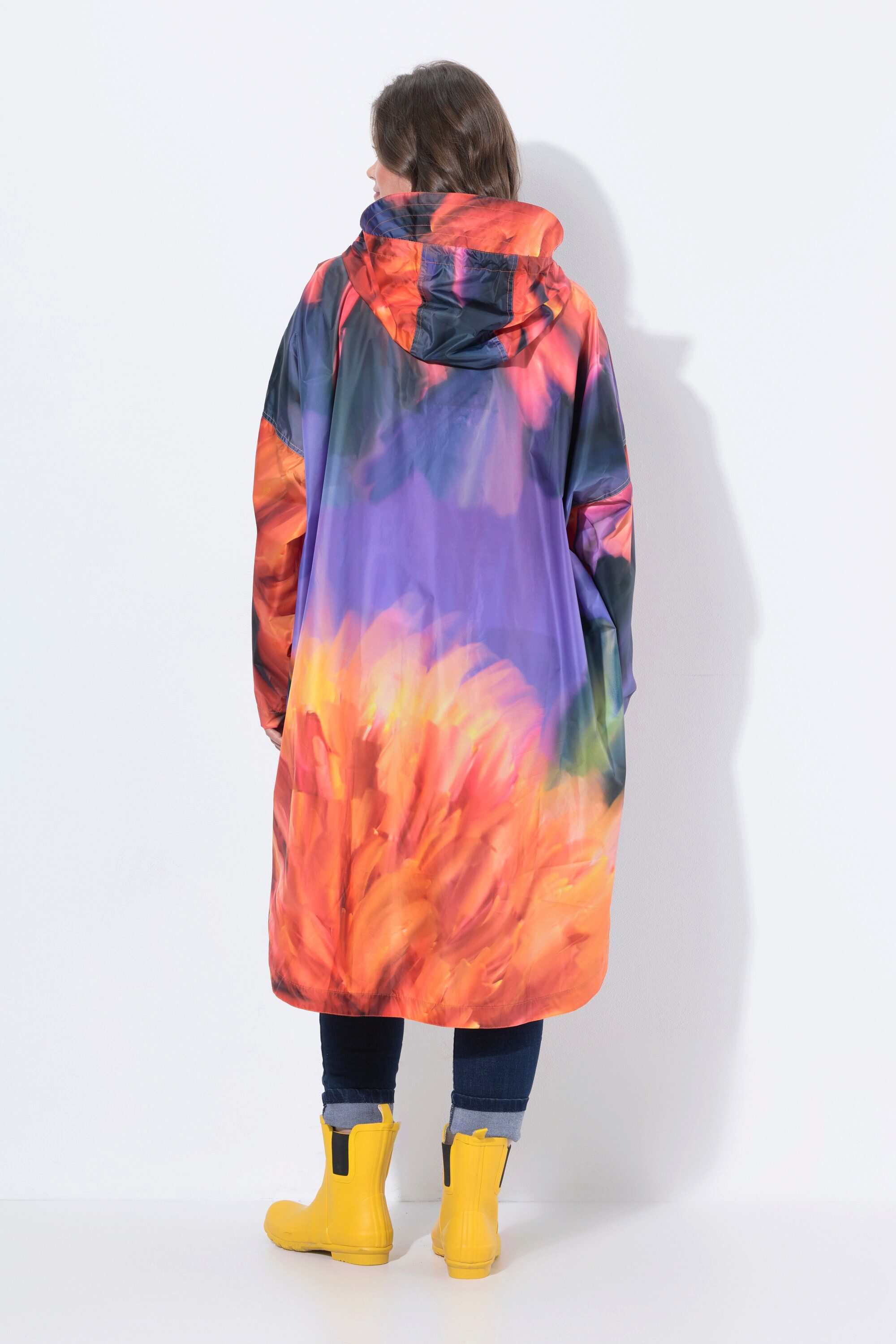 Laurasøn Funktionsjacke Funktions-Regencape Unisex Print Kapuze