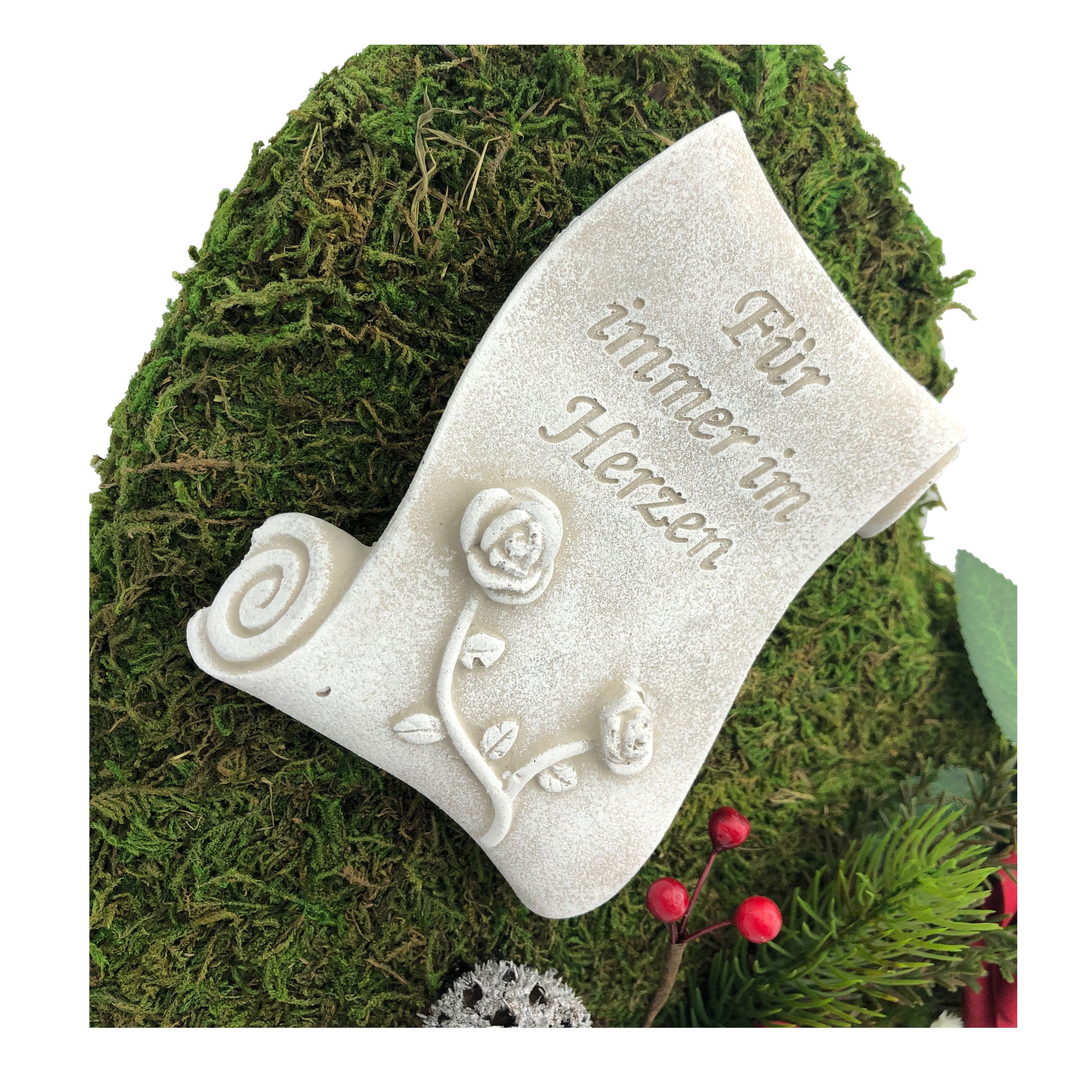 Radami Gartenfigur Grabgesteck Grabherz Gesteck - Für immer im Herzen - 30c günstig online kaufen