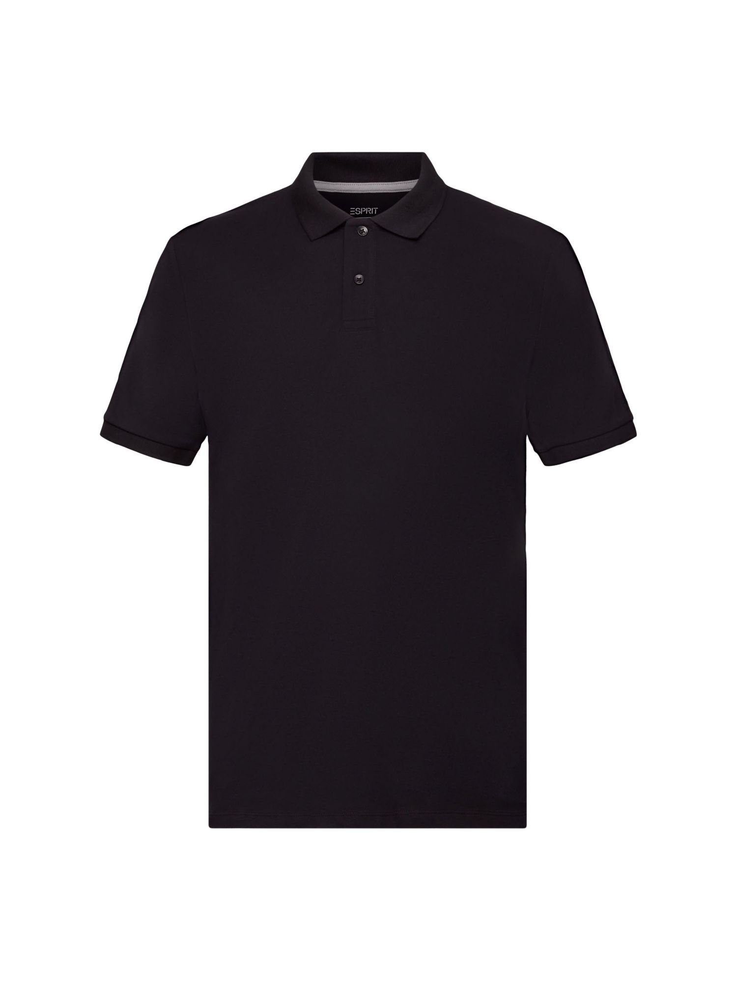 Esprit Poloshirt Slim-Fit-Poloshirt aus Baumwoll-Piqué BLACK