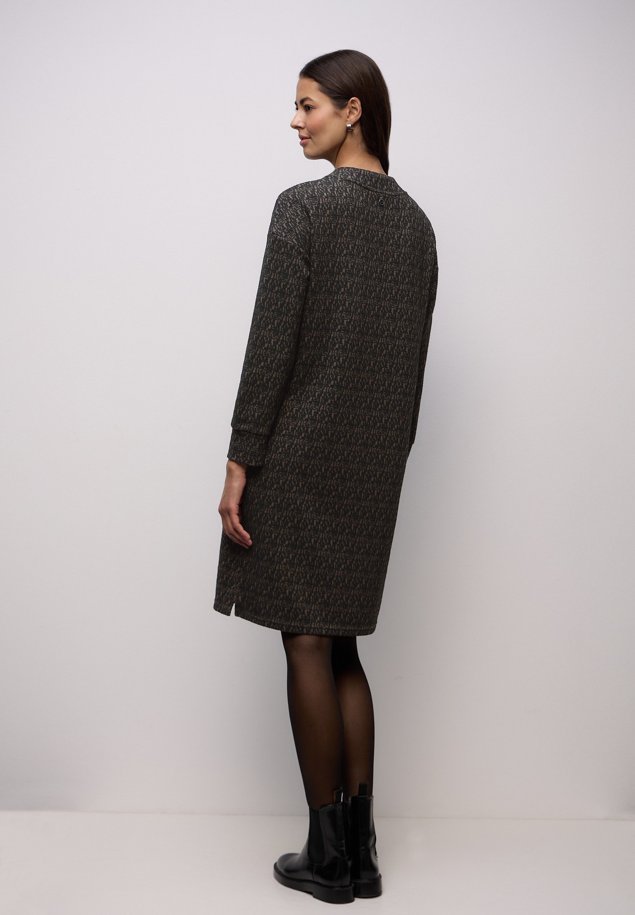STREET ONE Midikleid mit grafischem Muster