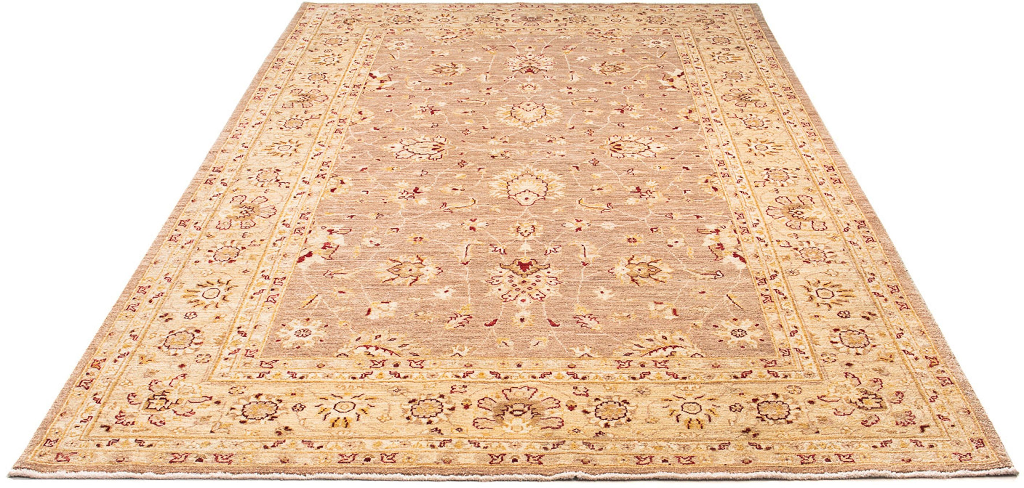 Orientteppich Ziegler - 245 x 171 cm - beige, morgenland, rechteckig, Höhe: 6 mm, Wohnzimmer, Handgeknüpft, Einzelstück mit Zertifikat