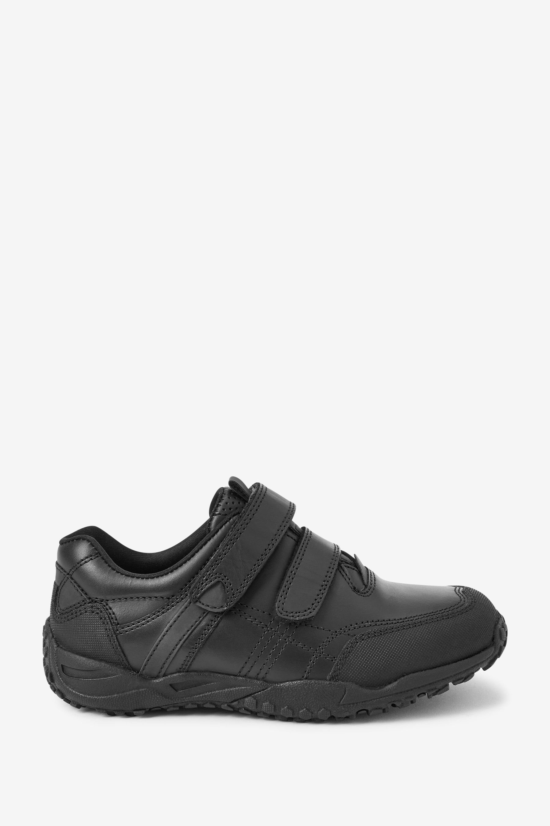 Lederschuhe mit zwei Riemenverschlüssen Loafer
