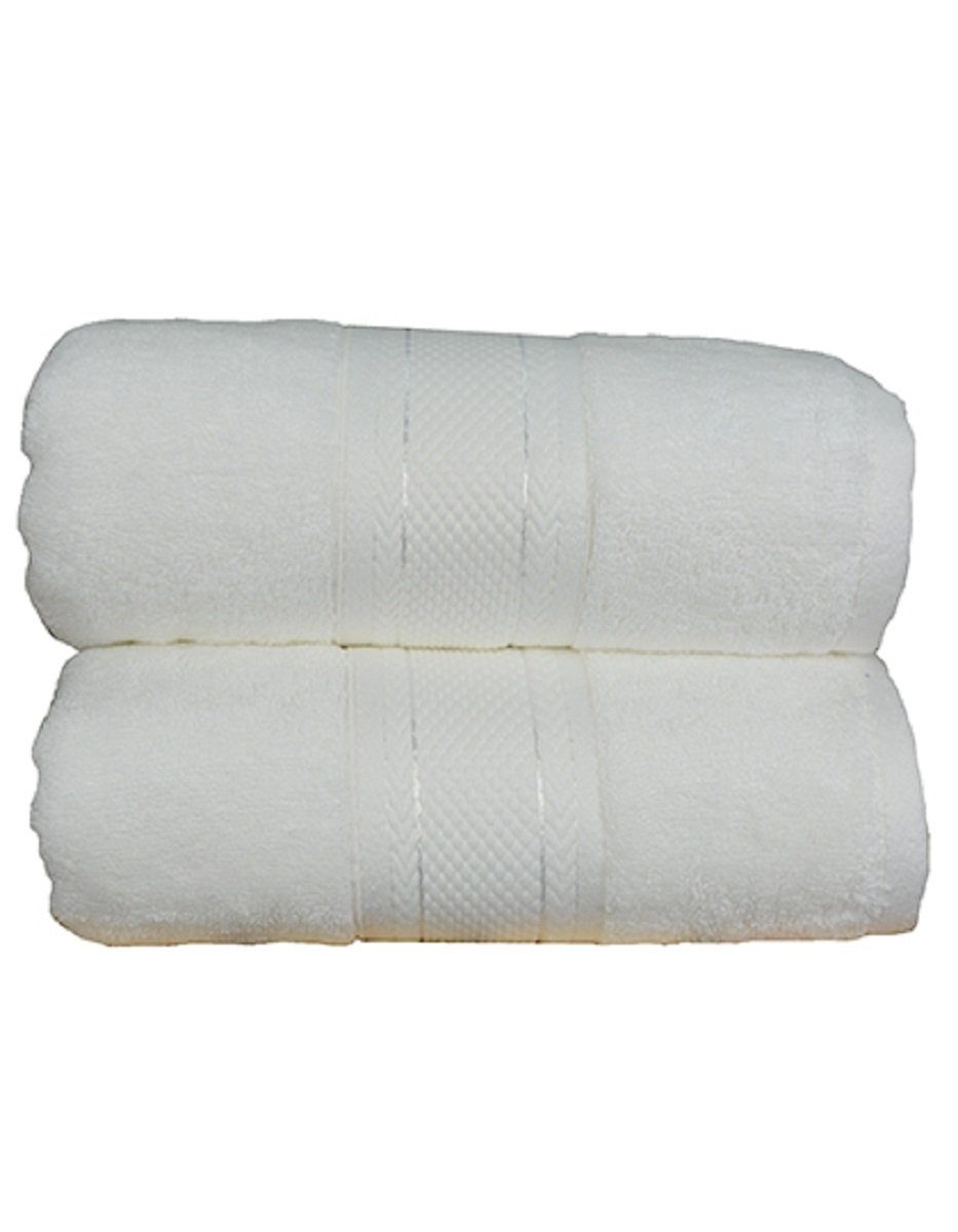 A&R Handtuch 2er Pack Handtücher / Badetücher - aus Bio-Bambus 600 g/m²,  dick und flauschig, antibakteriell, verschiedene Größen & Farben