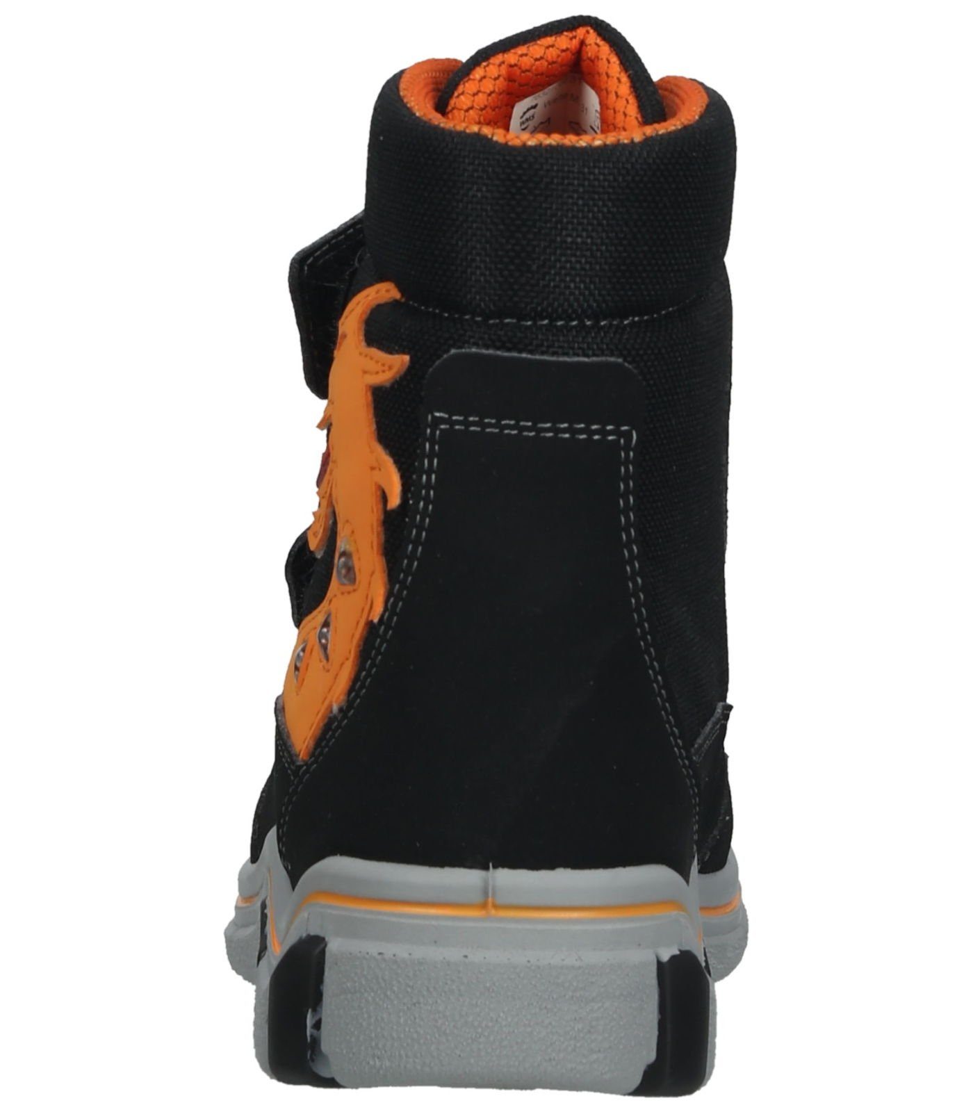 Ricosta Schwarz Orange Lederimitat/Textil Sneaker Sneaker