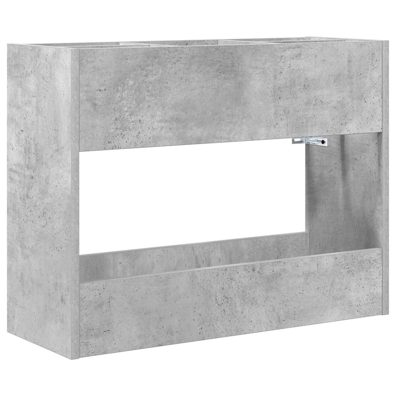vidaXL Schirmständer Sonnenschirmhalter Beton Grau 65 x 24 x 50 cm Holzwerkstoff (1 St)