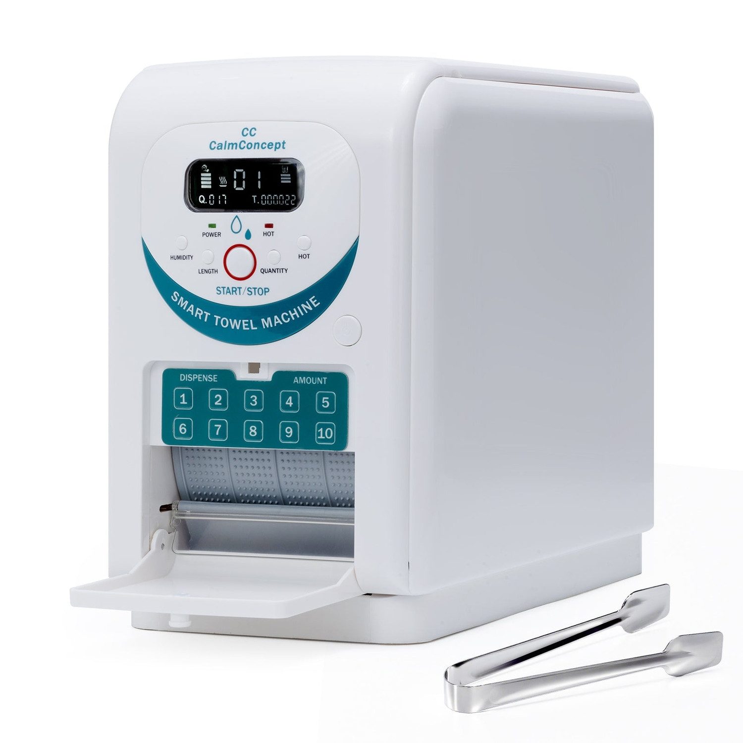 NAIPO Papiertuchspender CalmConcept® Warmtuchspender mit Befeuchtung und Heizfunktion, LED-Display, schnelle 2s-Ausgabe