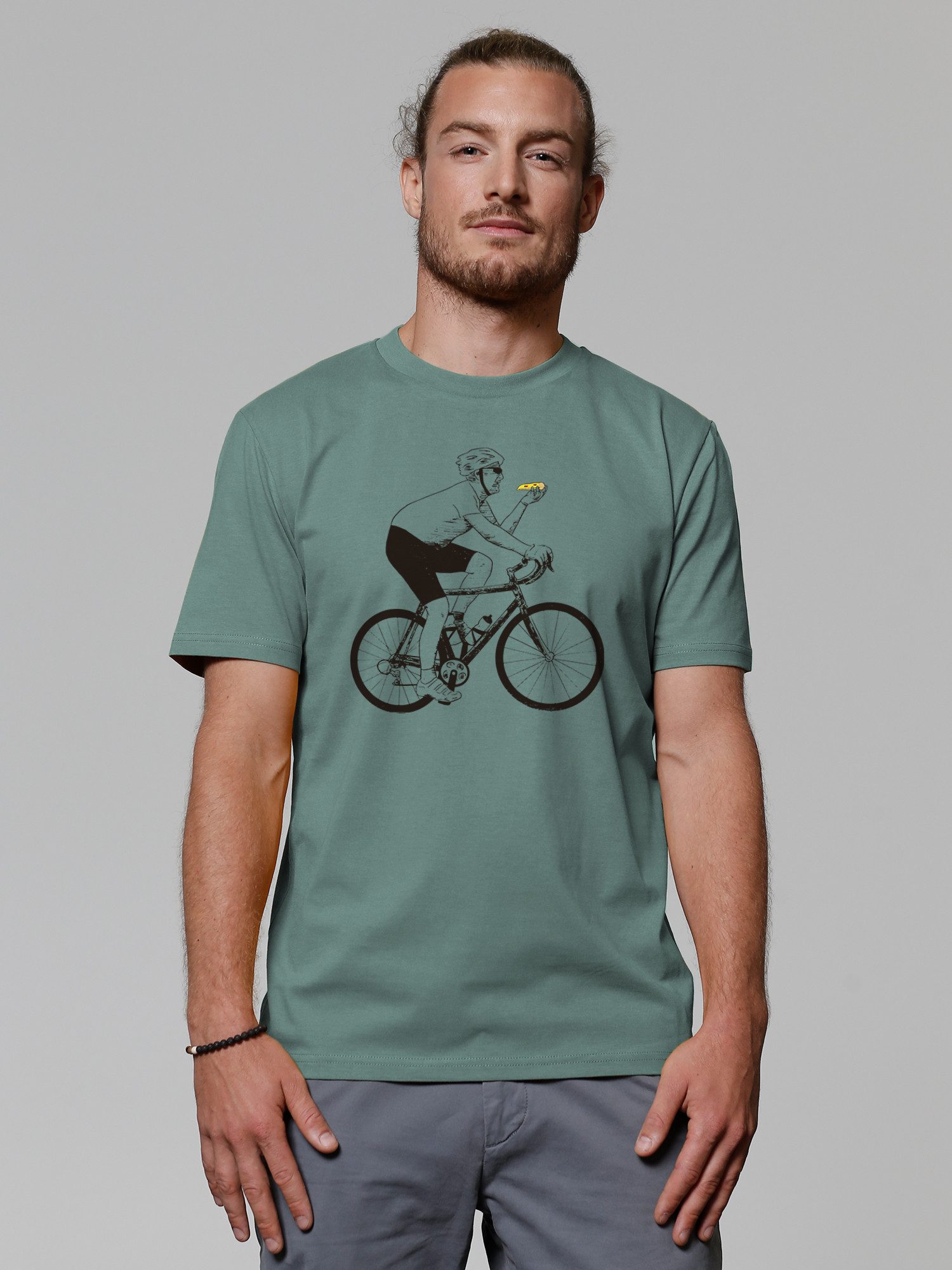 T-Shirt Fahrrad und Pizza
