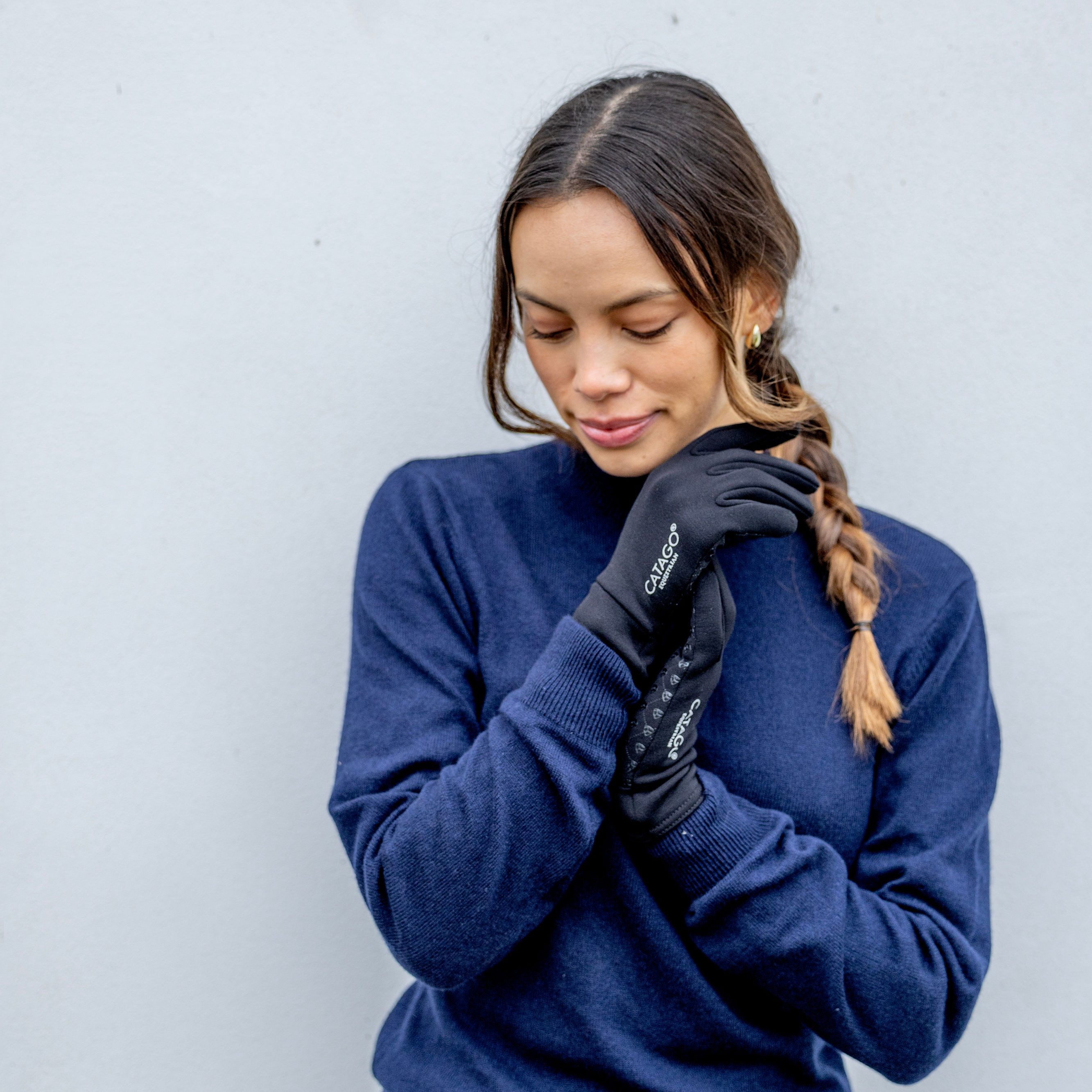 CATAGO Reithandschuhe Vaso Polartec Reithandschuhe, mit Touchscreen-fähigen Fingerspitzen