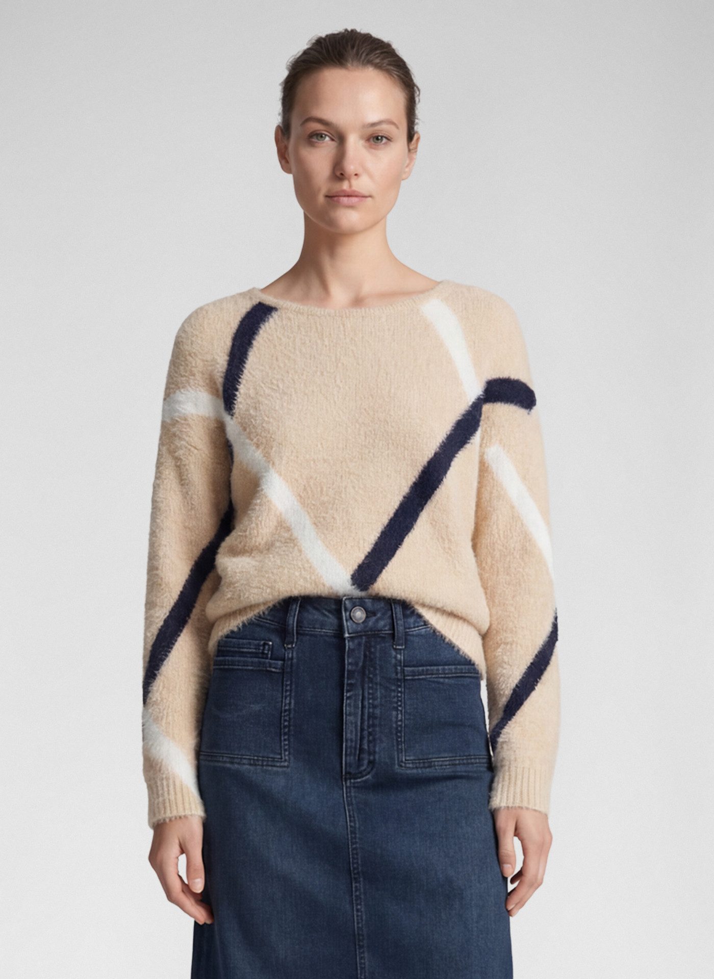 Rabe Strickpullover mit grafischem Muster