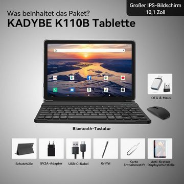 KADYBE Tablet (10", 128 GB, Andriod 11, Tablet 4GB RAM + 128GB ROM Octa-Core 5G + 2.4G WLAN Google GMS)