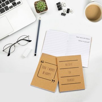 Belle Vous Notizbuch Braun Kleine Notizbücher A6 Liniert (12er Pack), Brown Small Notebooks A6 Lined (12-Pack)