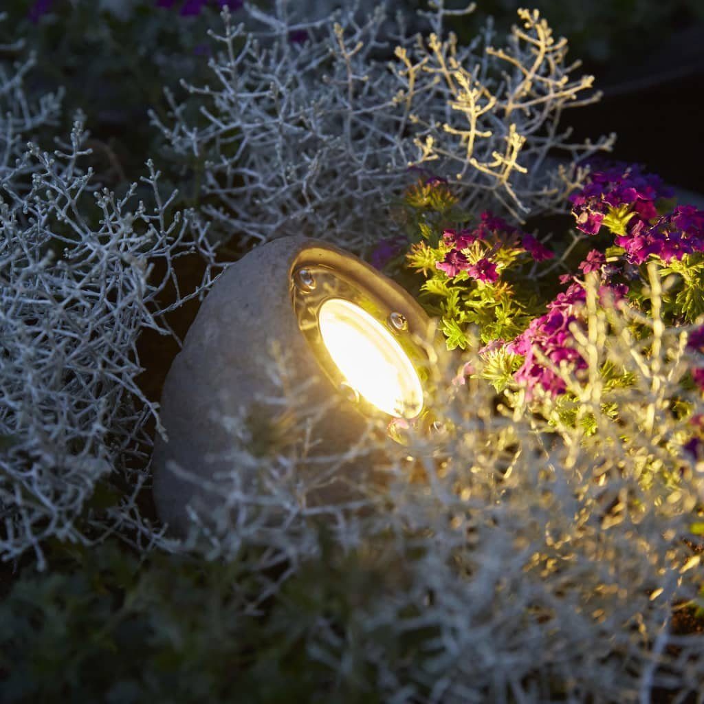 Luxform Außen-Wandleuchte Steingrau LED-Gartenleuchte Tatra
