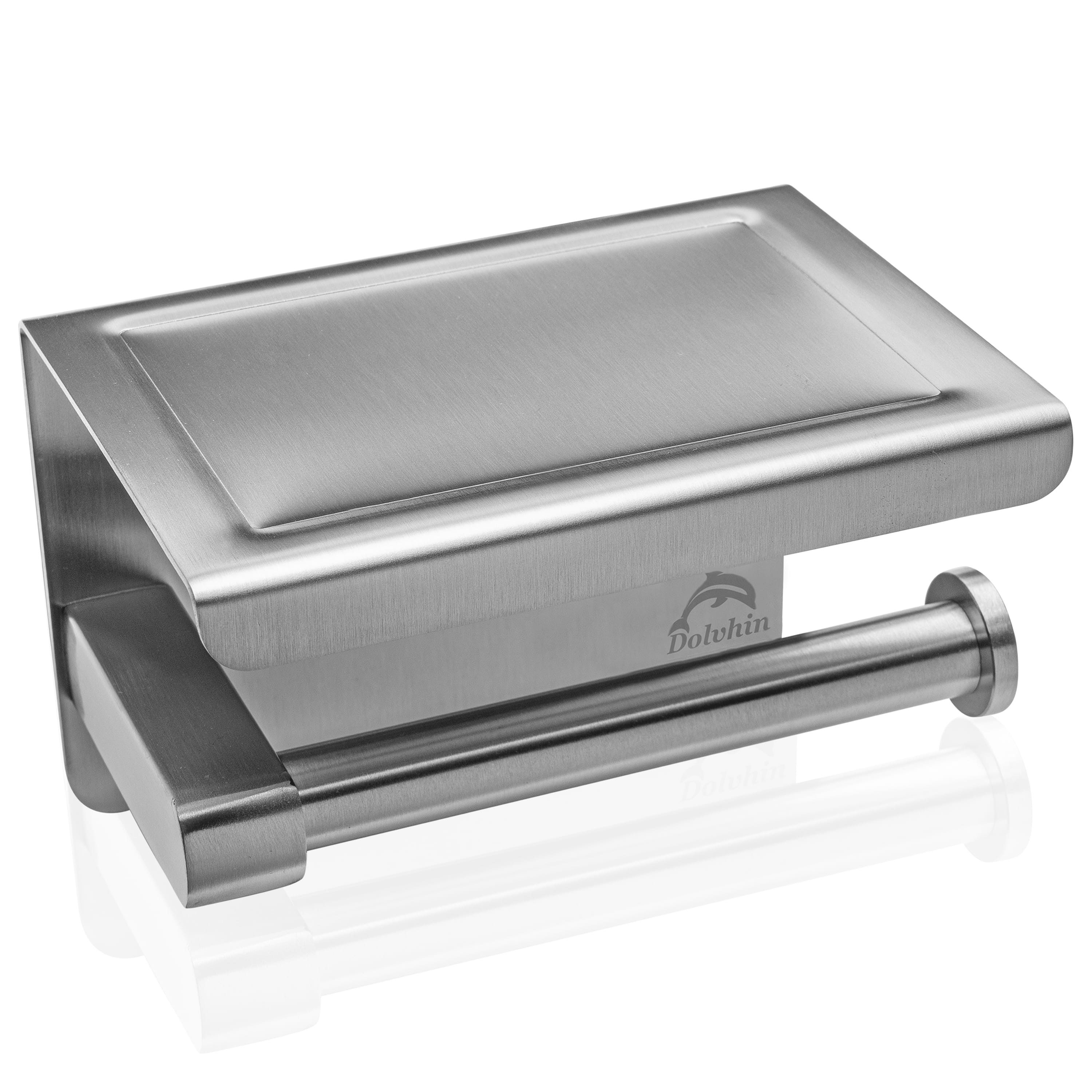 Dolvhin Toilettenpapierhalter ohne Bohren, Edelstahl Klopapierhalter mit Ab günstig online kaufen