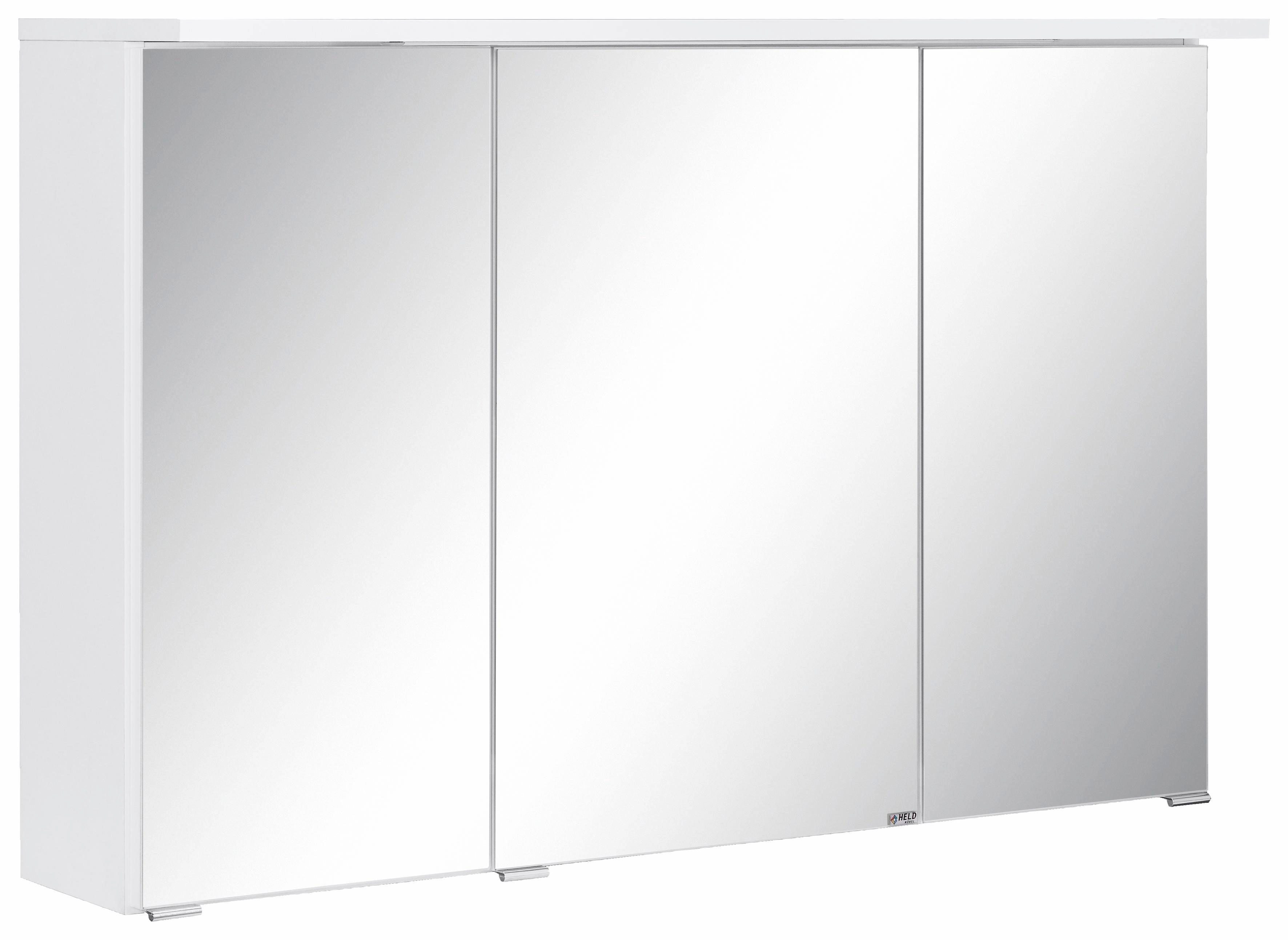 HELD MÖBEL Spiegelschrank Ravenna Breite 100 cm weiß | weiß